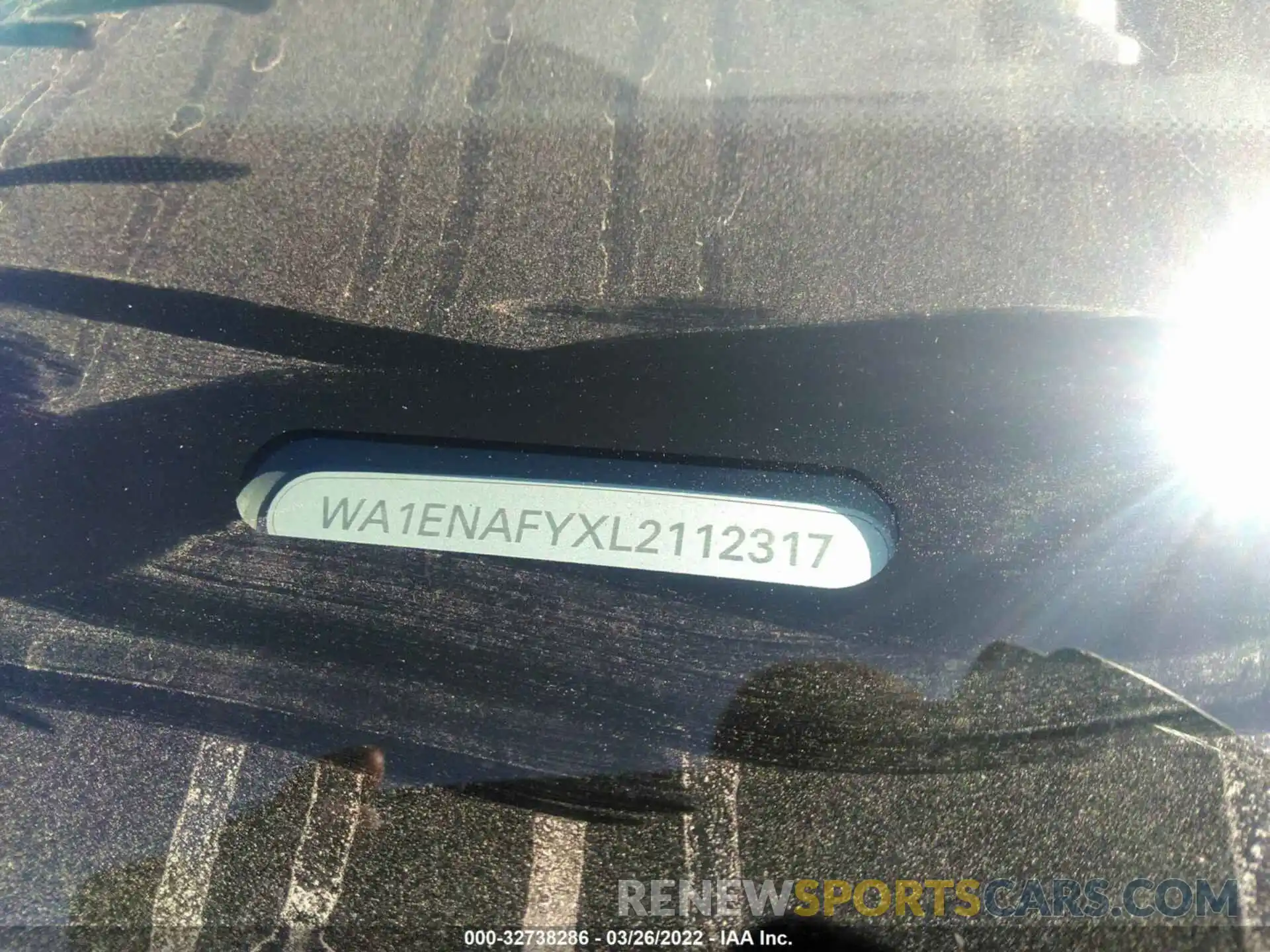 9 Photograph of a damaged car WA1ENAFYXL2112317 AUDI Q5 2020