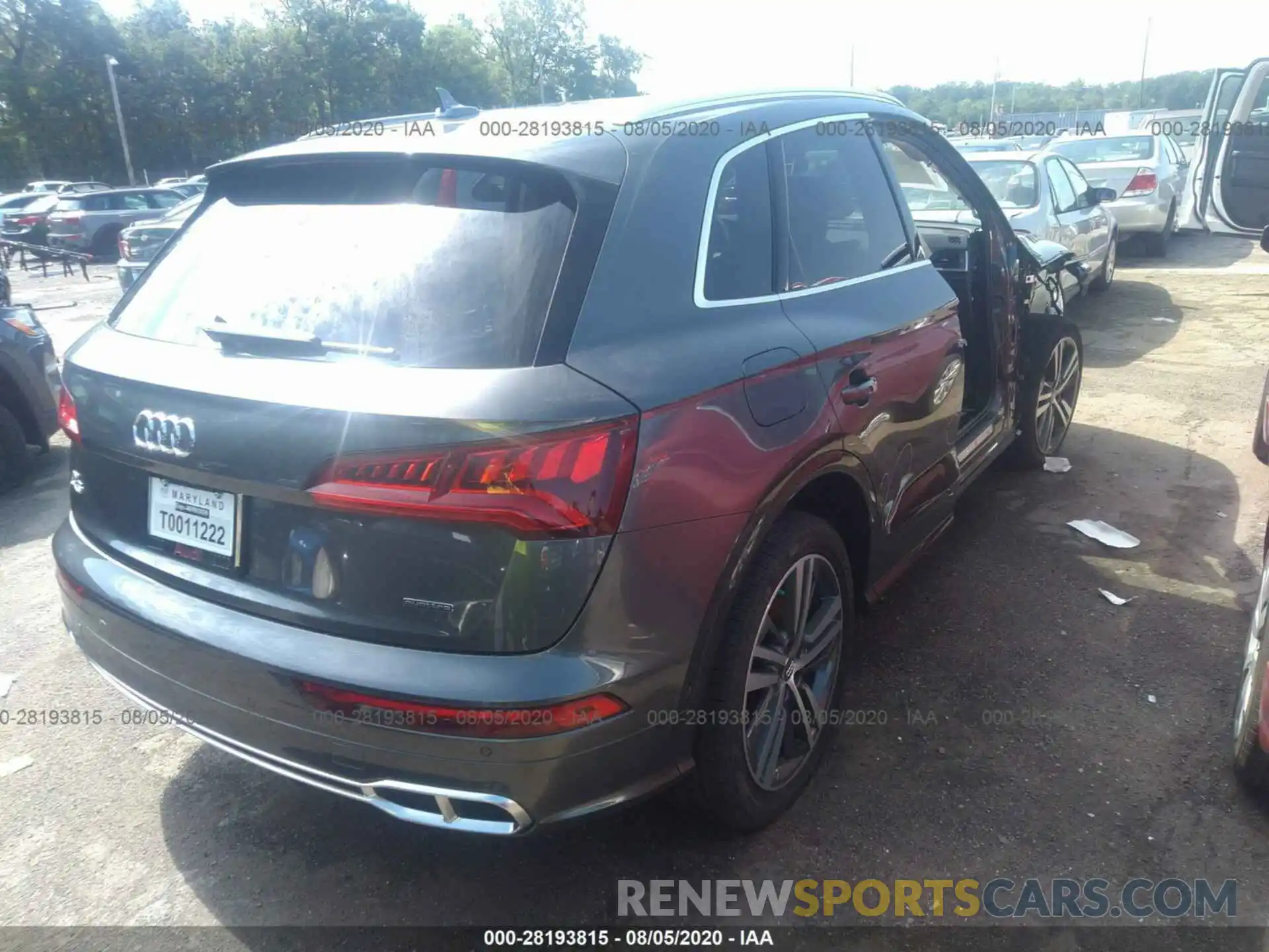 4 Фотография поврежденного автомобиля WA1F2AFY3L2058744 AUDI Q5 2020