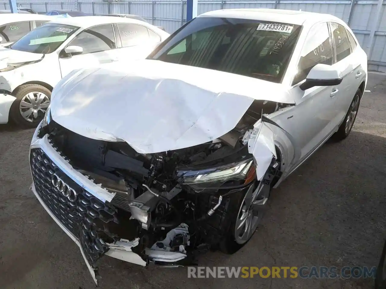 2 Photograph of a damaged car WA15AAFY2M2126287 AUDI Q5 2021