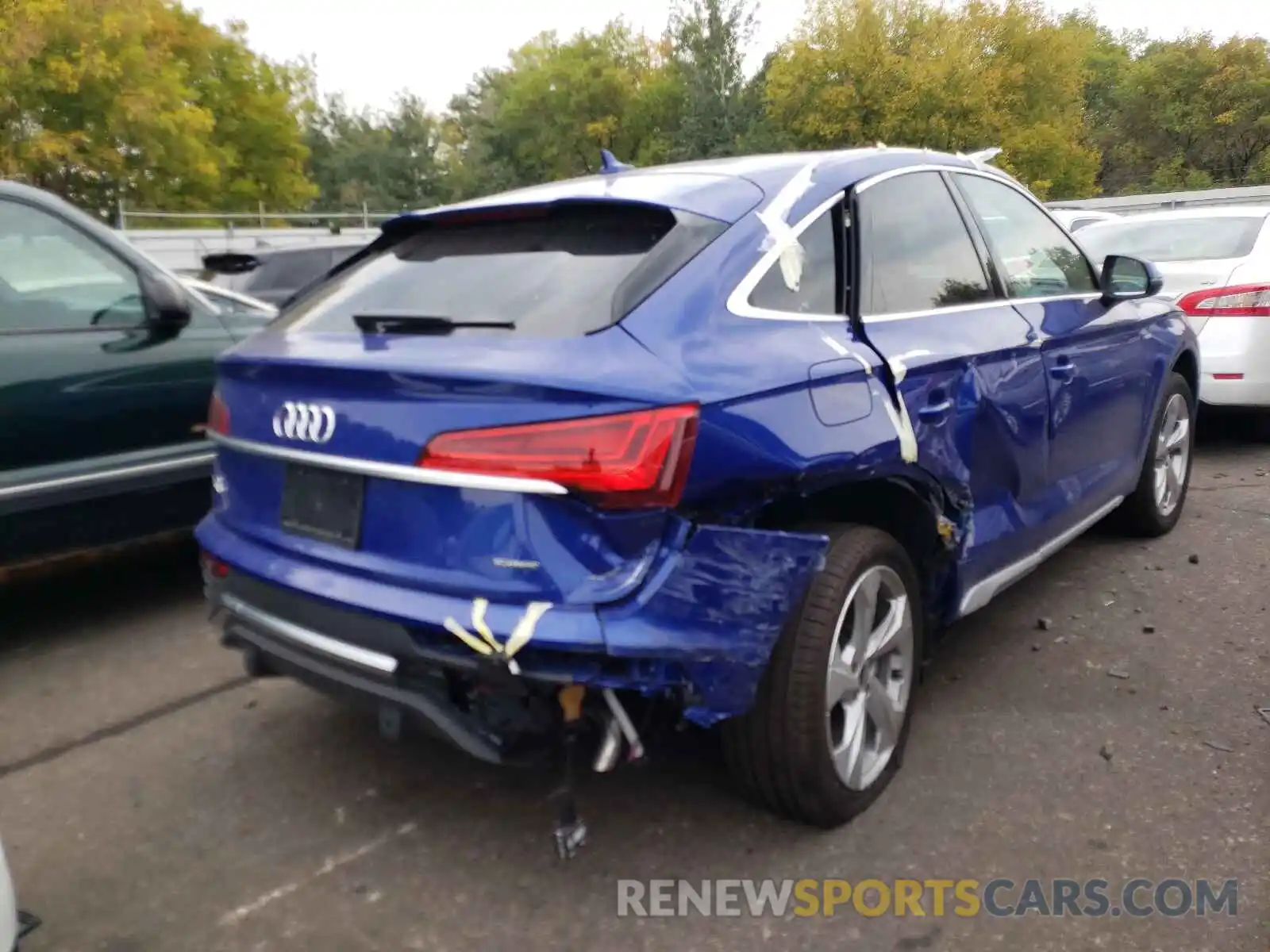 4 Фотография поврежденного автомобиля WA15AAFY5M2089249 AUDI Q5 2021