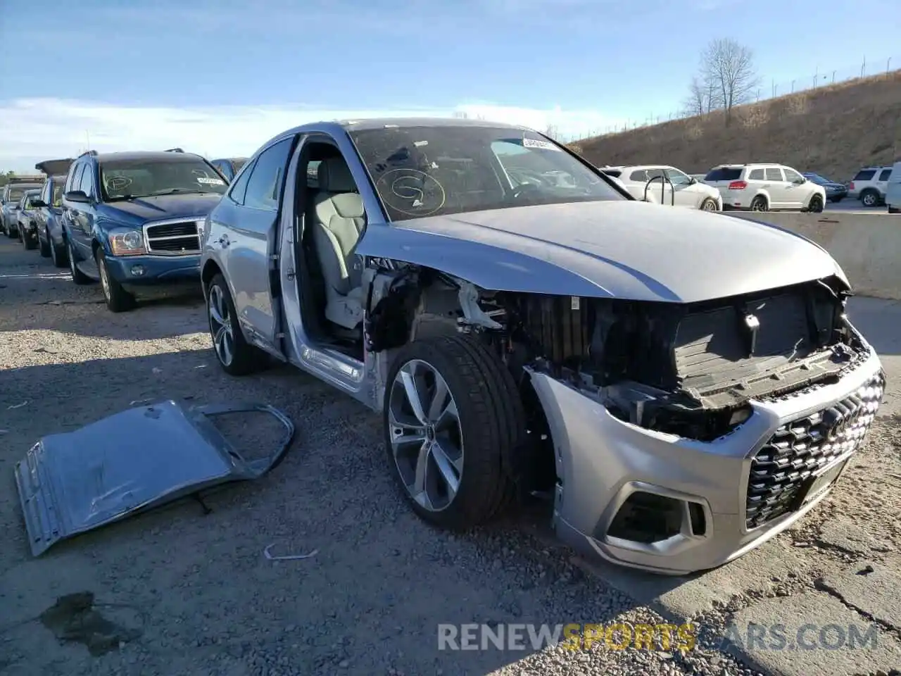 1 Photograph of a damaged car WA15AAFY7M2117682 AUDI Q5 2021