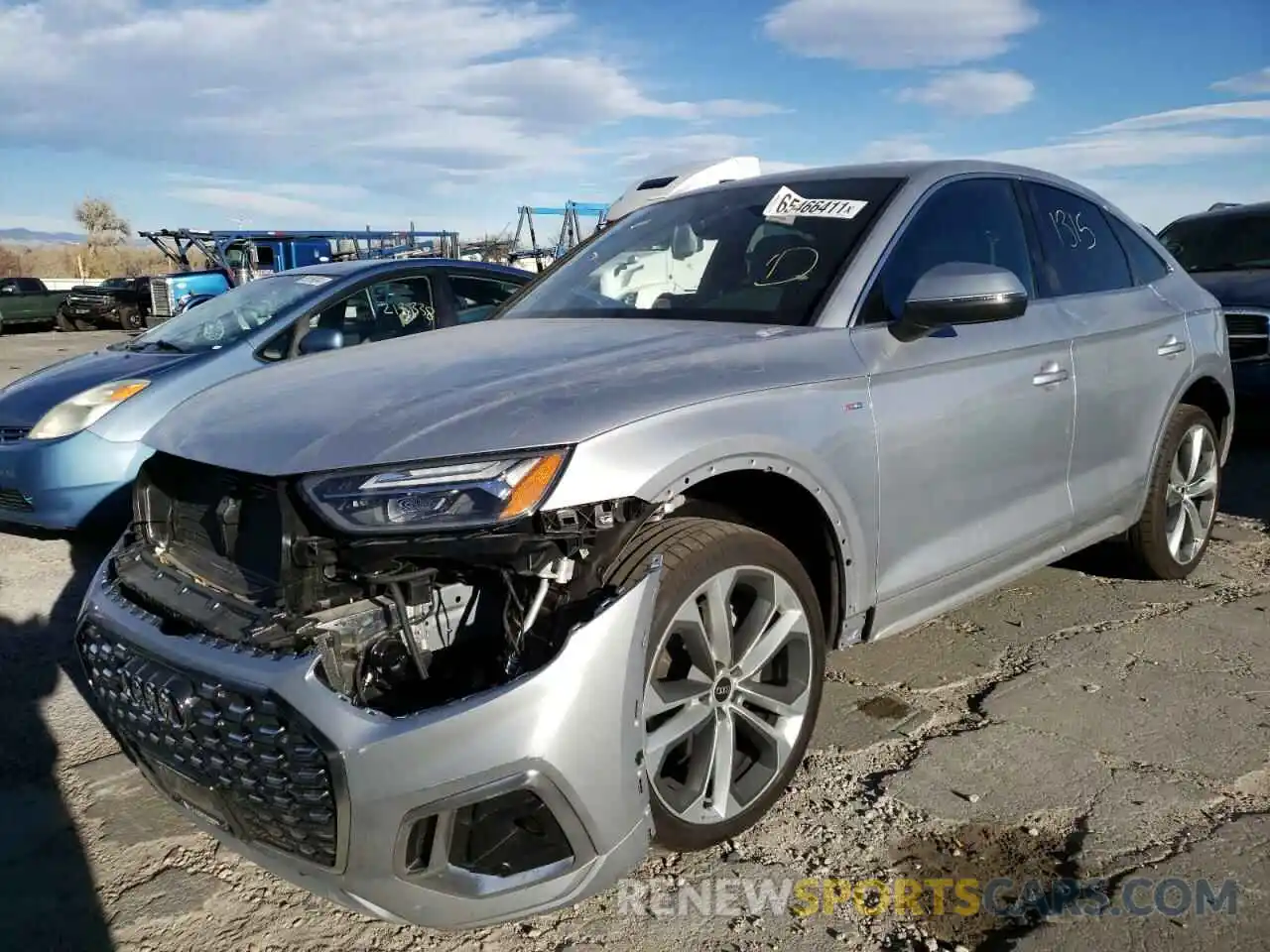 2 Фотография поврежденного автомобиля WA15AAFY7M2117682 AUDI Q5 2021