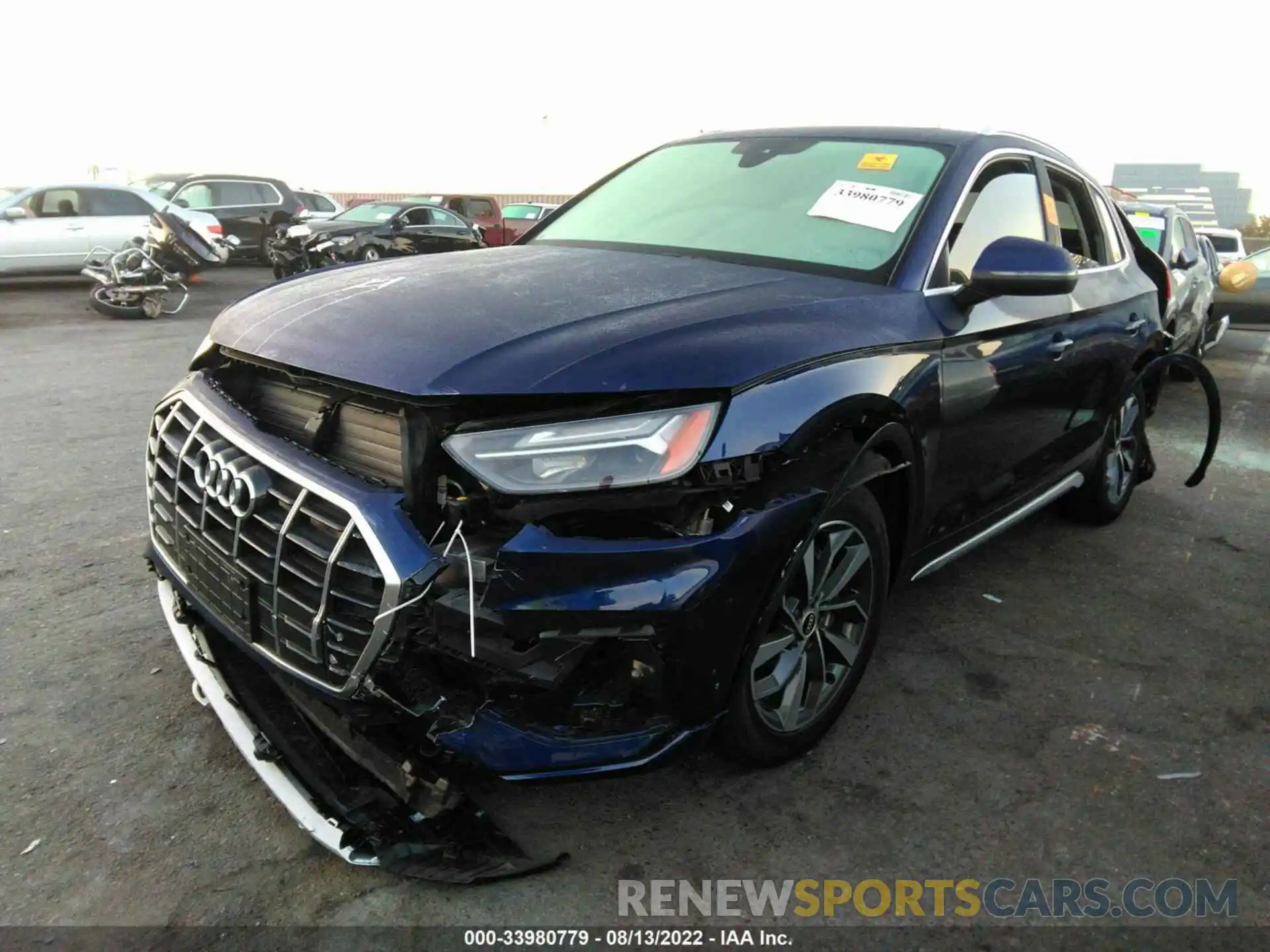 2 Фотография поврежденного автомобиля WA1AAAFY0M2010858 AUDI Q5 2021