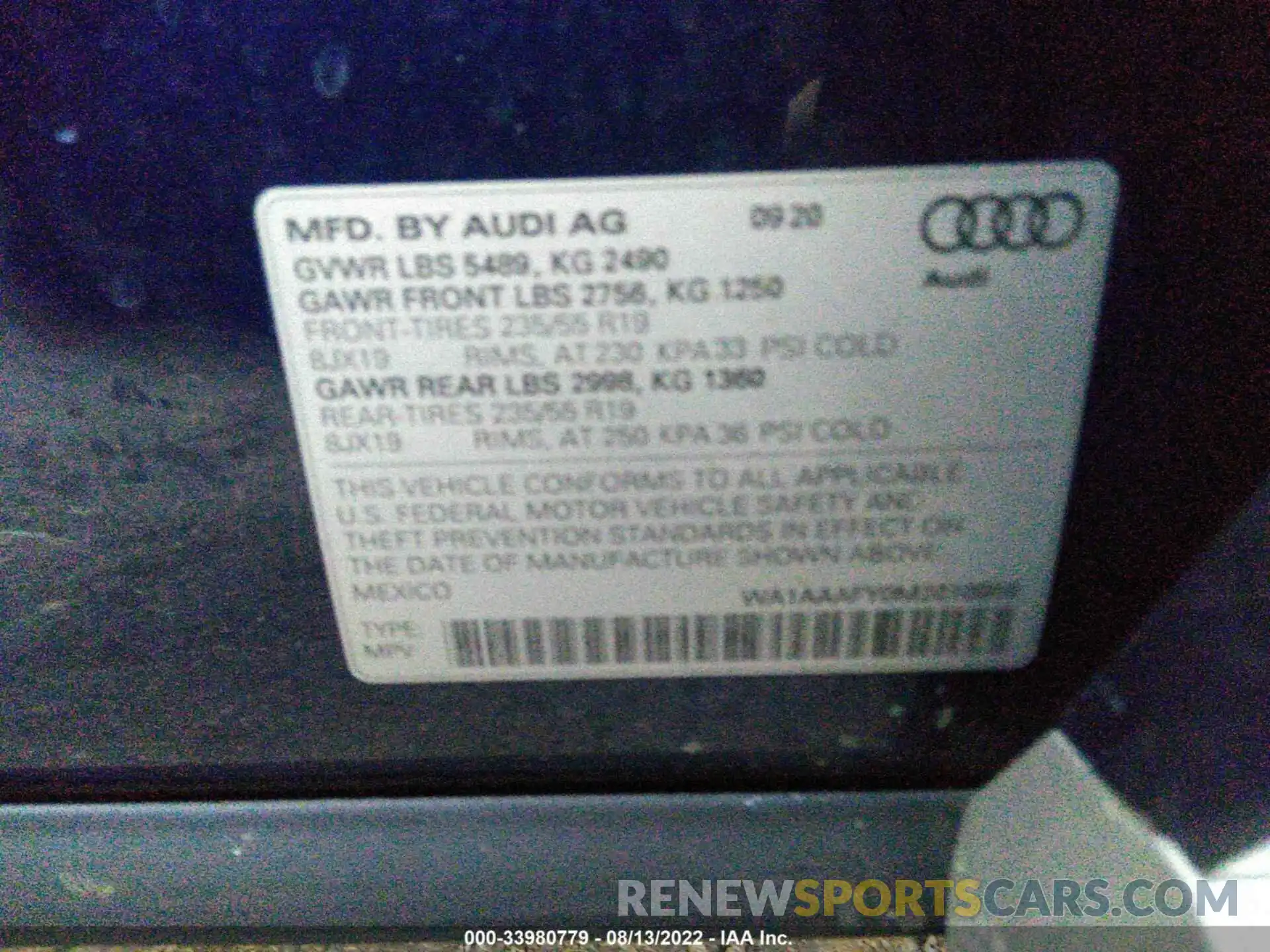 9 Фотография поврежденного автомобиля WA1AAAFY0M2010858 AUDI Q5 2021