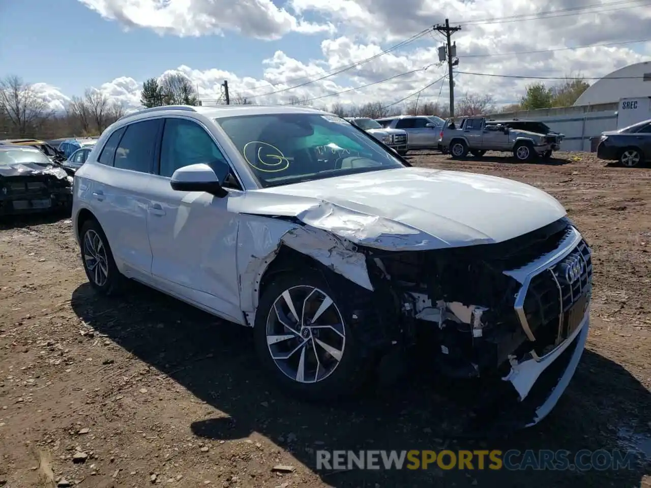 1 Photograph of a damaged car WA1AAAFY1M2064573 AUDI Q5 2021