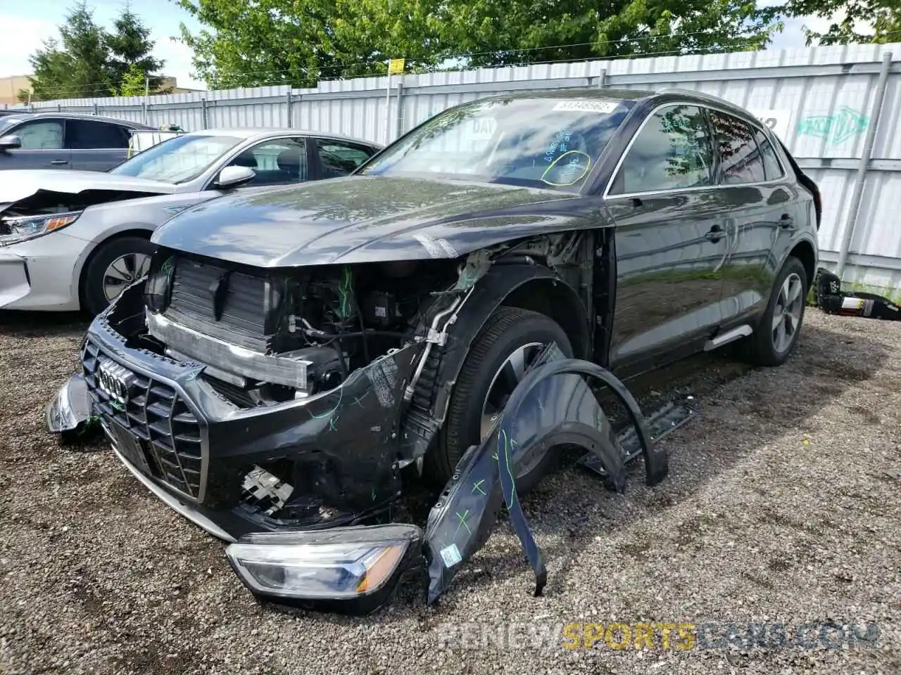 2 Photograph of a damaged car WA1AAAFY4M2004562 AUDI Q5 2021