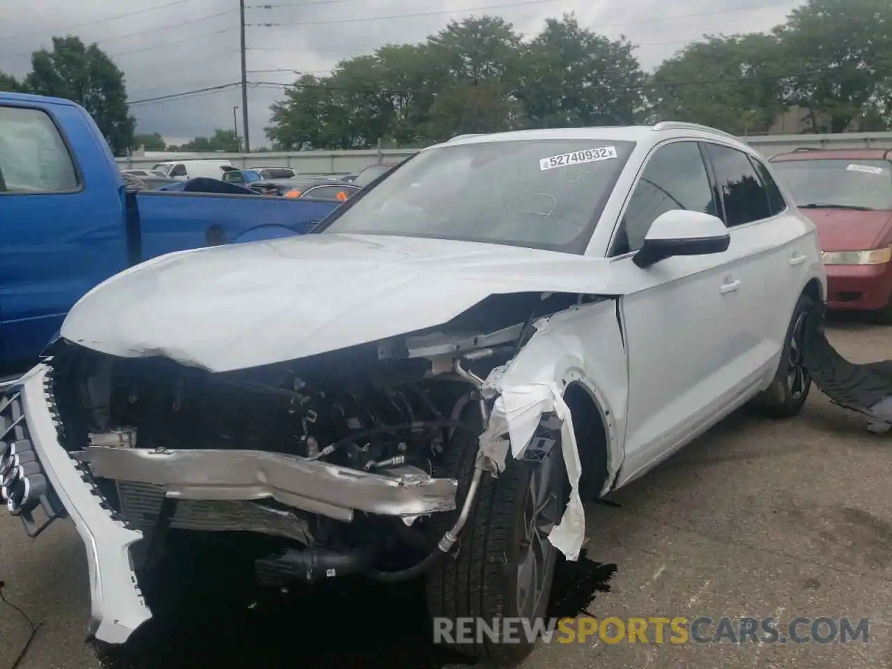 2 Photograph of a damaged car WA1AAAFY5M2008507 AUDI Q5 2021