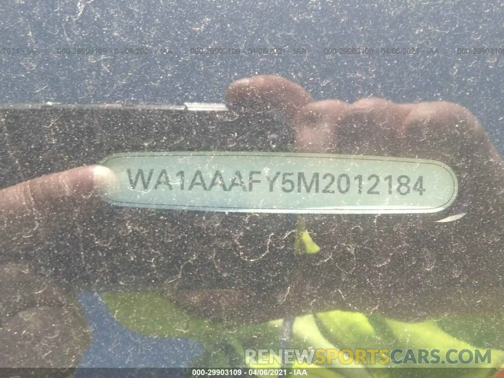 9 Photograph of a damaged car WA1AAAFY5M2012184 AUDI Q5 2021