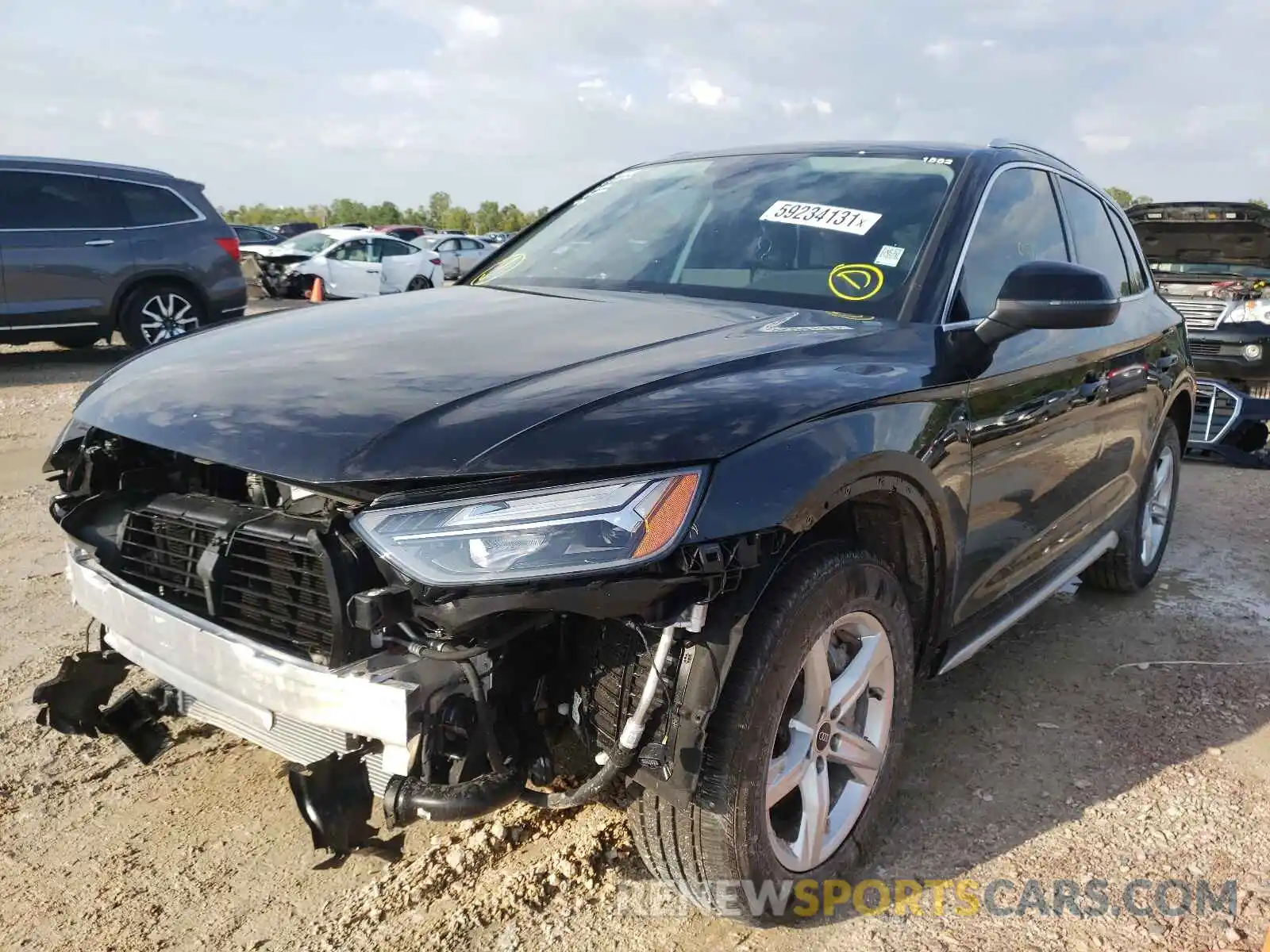 2 Фотография поврежденного автомобиля WA1AAAFY7M2076372 AUDI Q5 2021