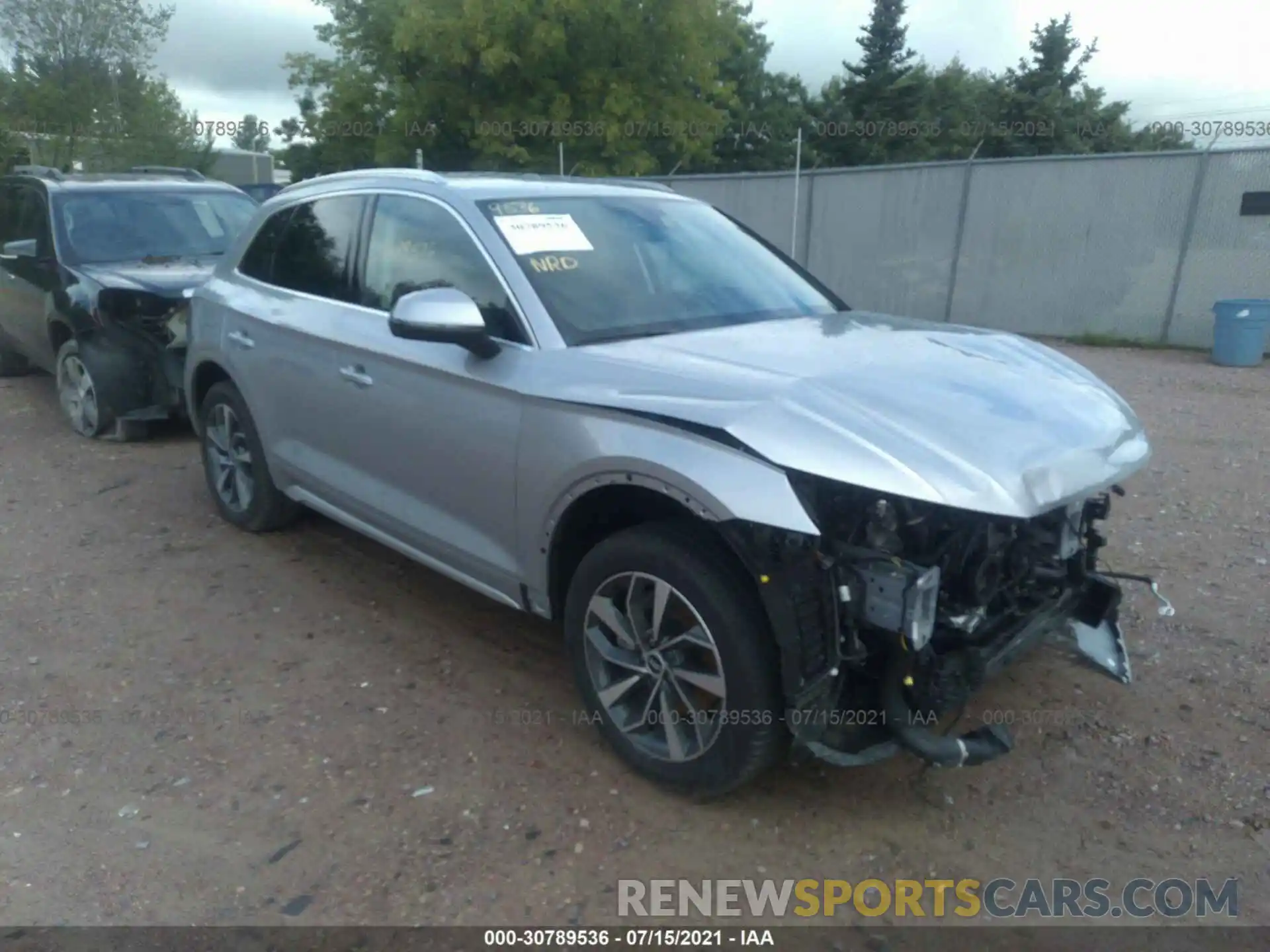 1 Photograph of a damaged car WA1AAAFY9M2007649 AUDI Q5 2021