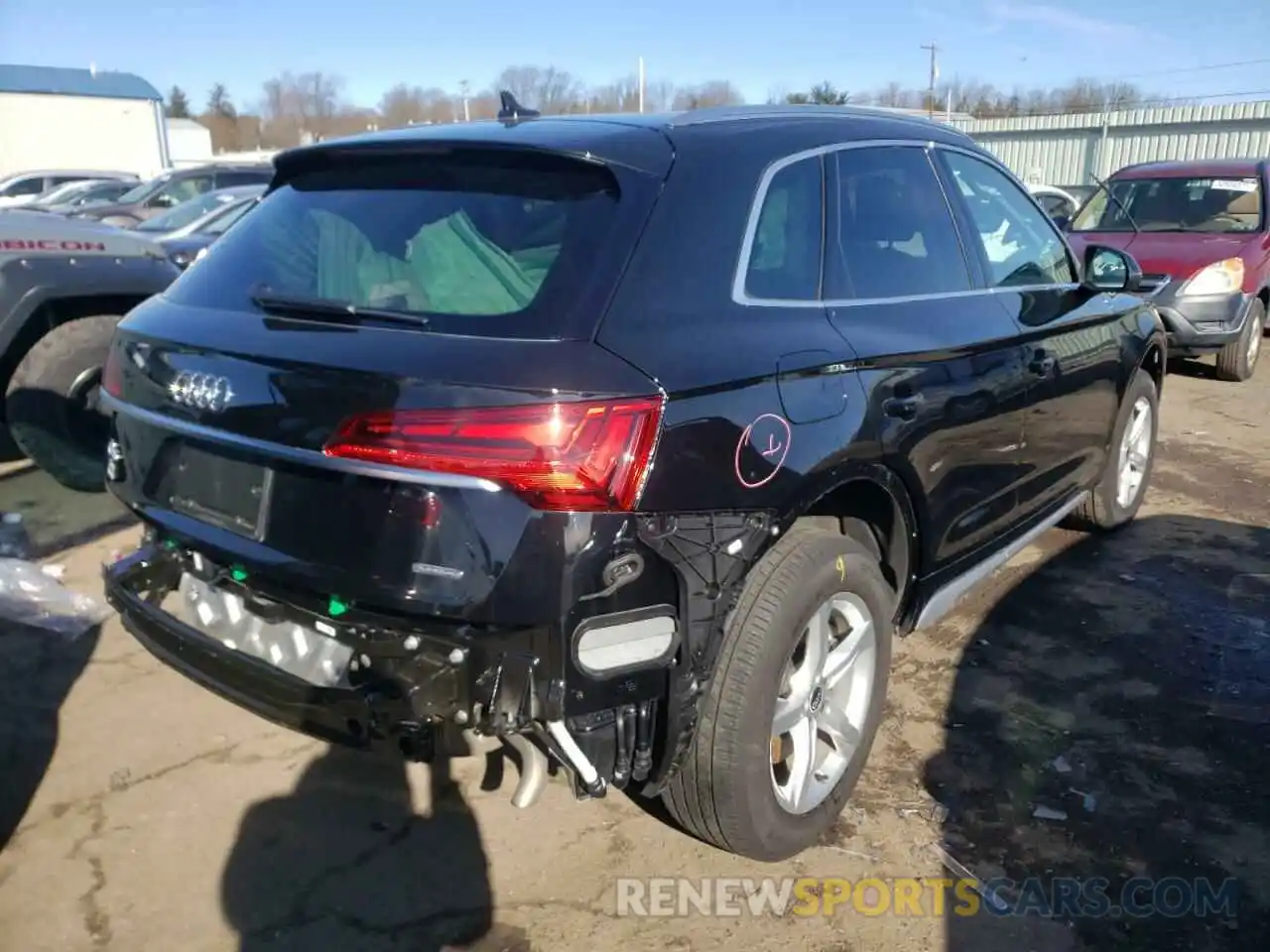 4 Фотография поврежденного автомобиля WA1AAAFY9M2055068 AUDI Q5 2021