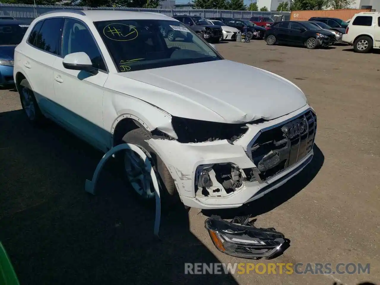 1 Photograph of a damaged car WA1AAAFY9M2095344 AUDI Q5 2021