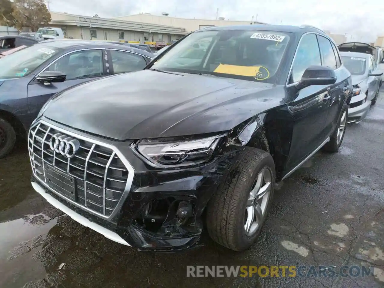 2 Photograph of a damaged car WA1AAAFYXM2021964 AUDI Q5 2021