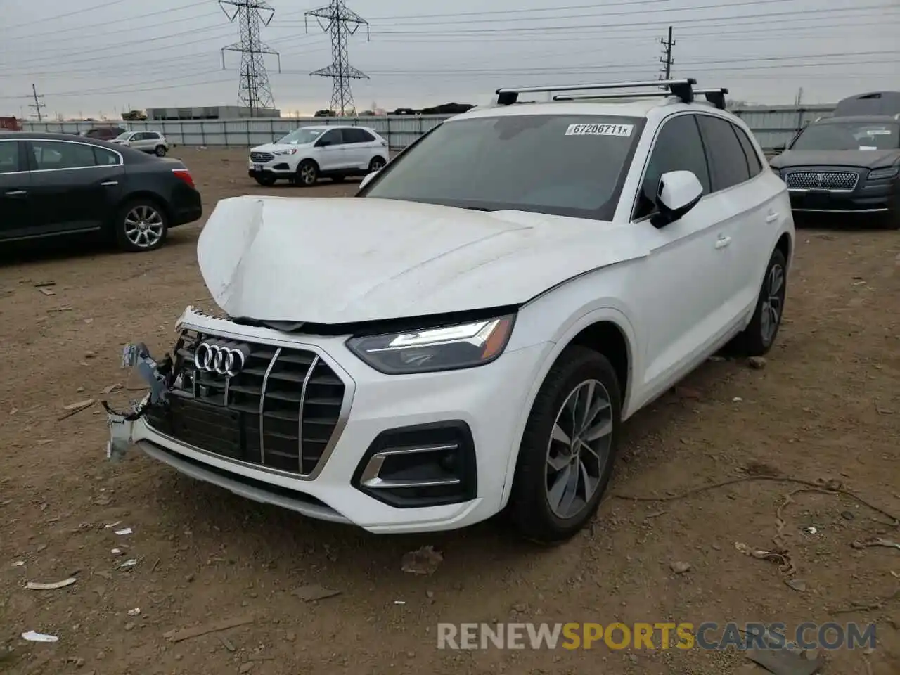 2 Фотография поврежденного автомобиля WA1AAAFYXM2033841 AUDI Q5 2021