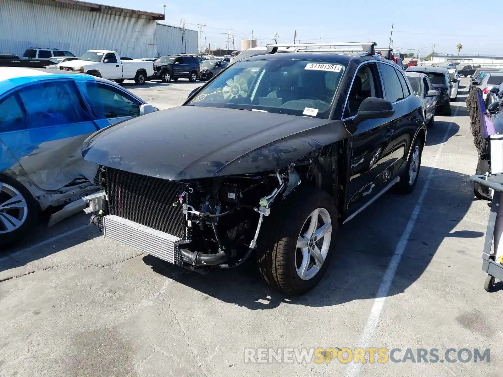 2 Photograph of a damaged car WA1AAAFYXM2063602 AUDI Q5 2021