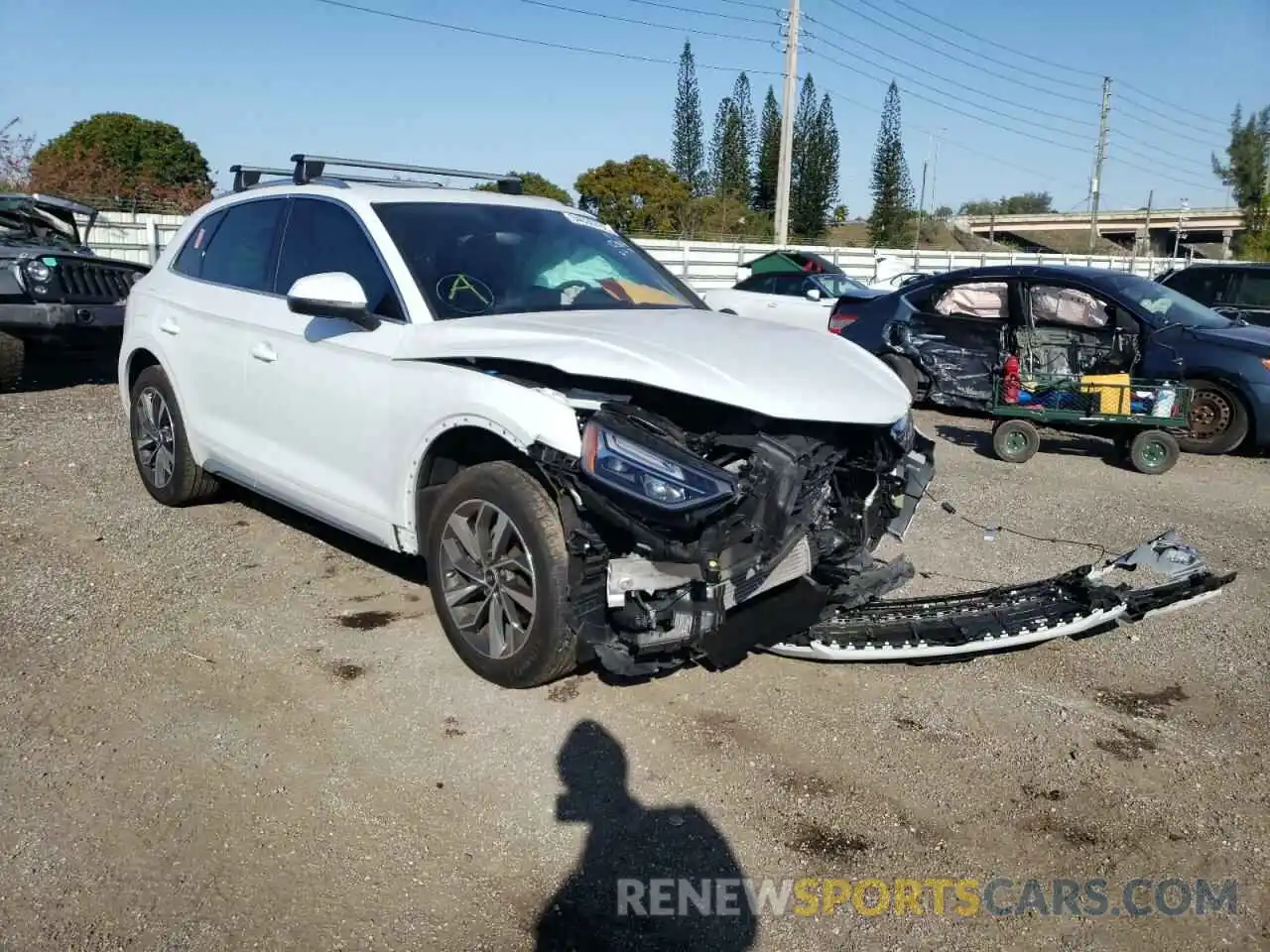 1 Photograph of a damaged car WA1AAAFYXM2080304 AUDI Q5 2021