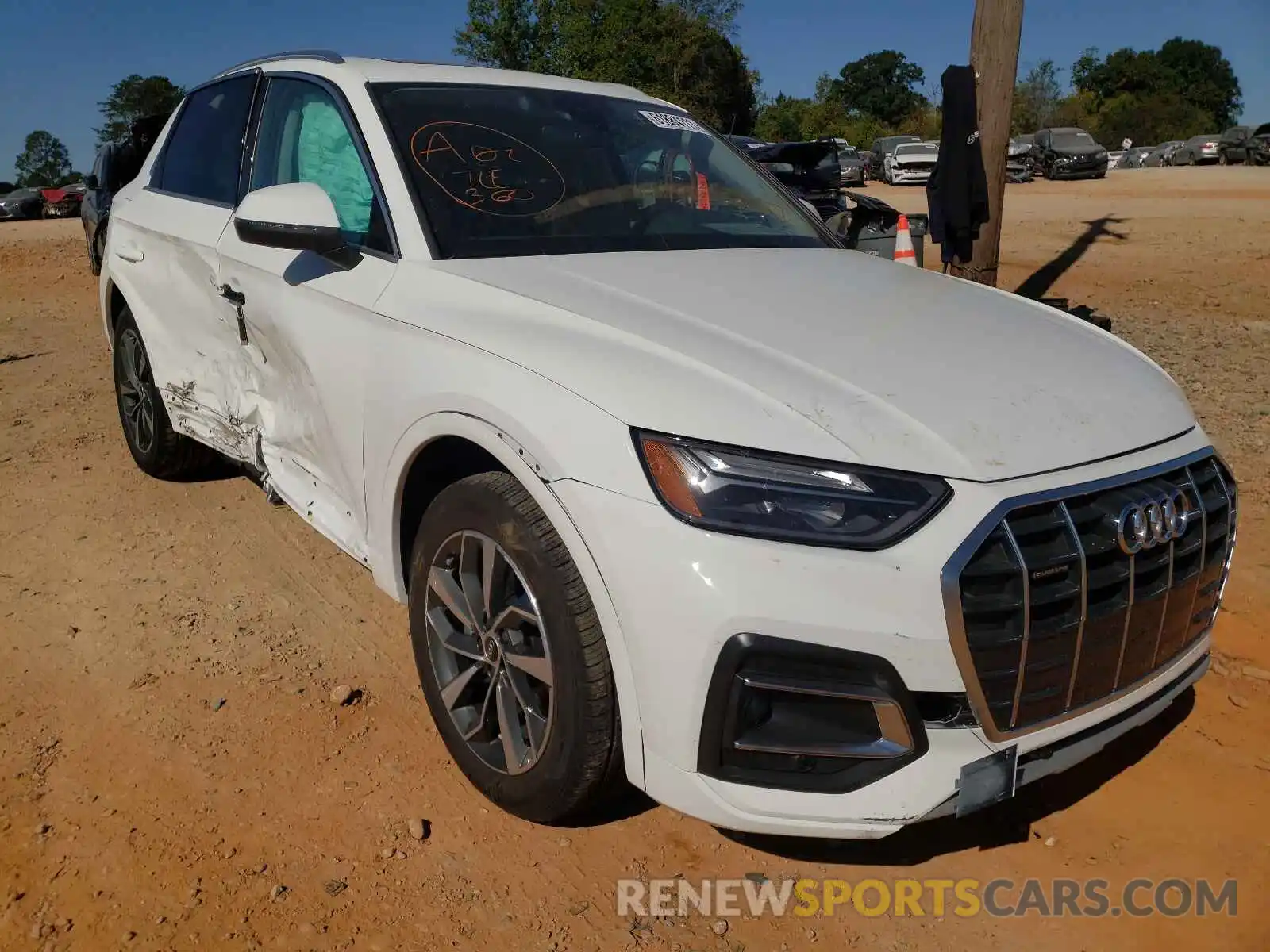 1 Photograph of a damaged car WA1AAAFYXM2134703 AUDI Q5 2021