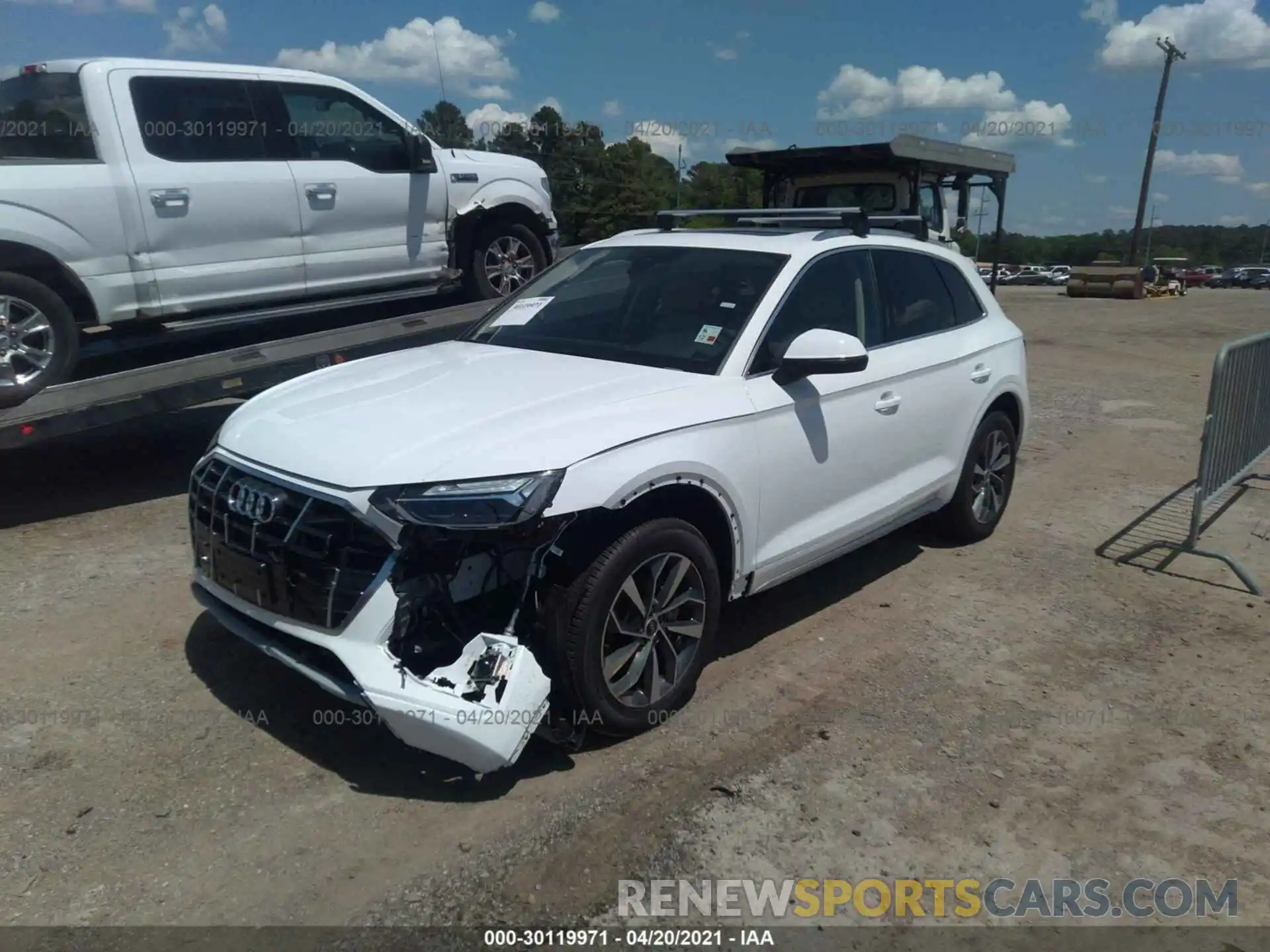 2 Фотография поврежденного автомобиля WA1BAAFY0M2023100 AUDI Q5 2021