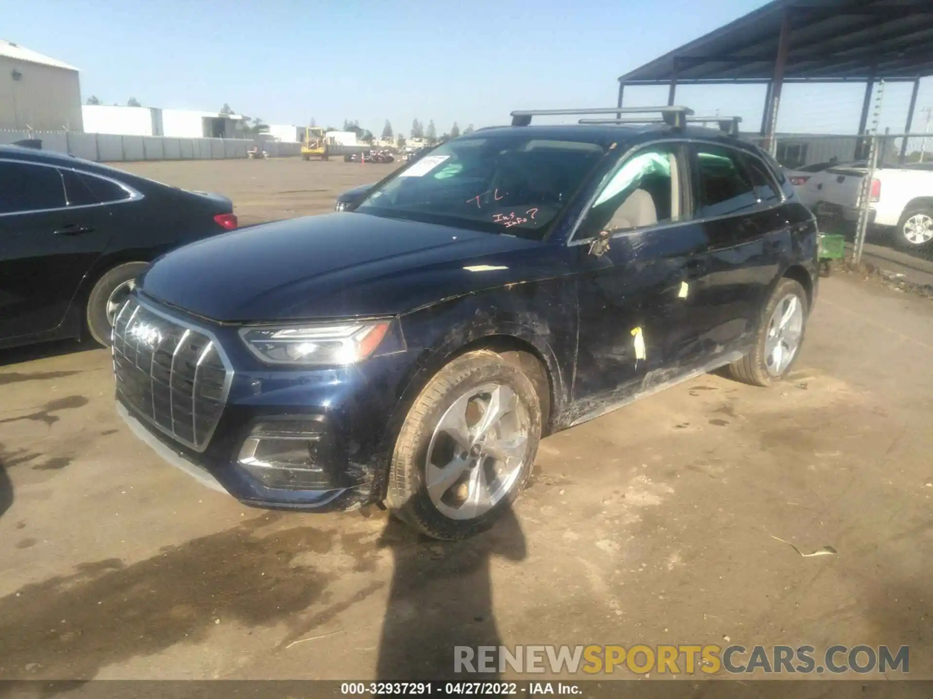 2 Фотография поврежденного автомобиля WA1BAAFY2M2091592 AUDI Q5 2021