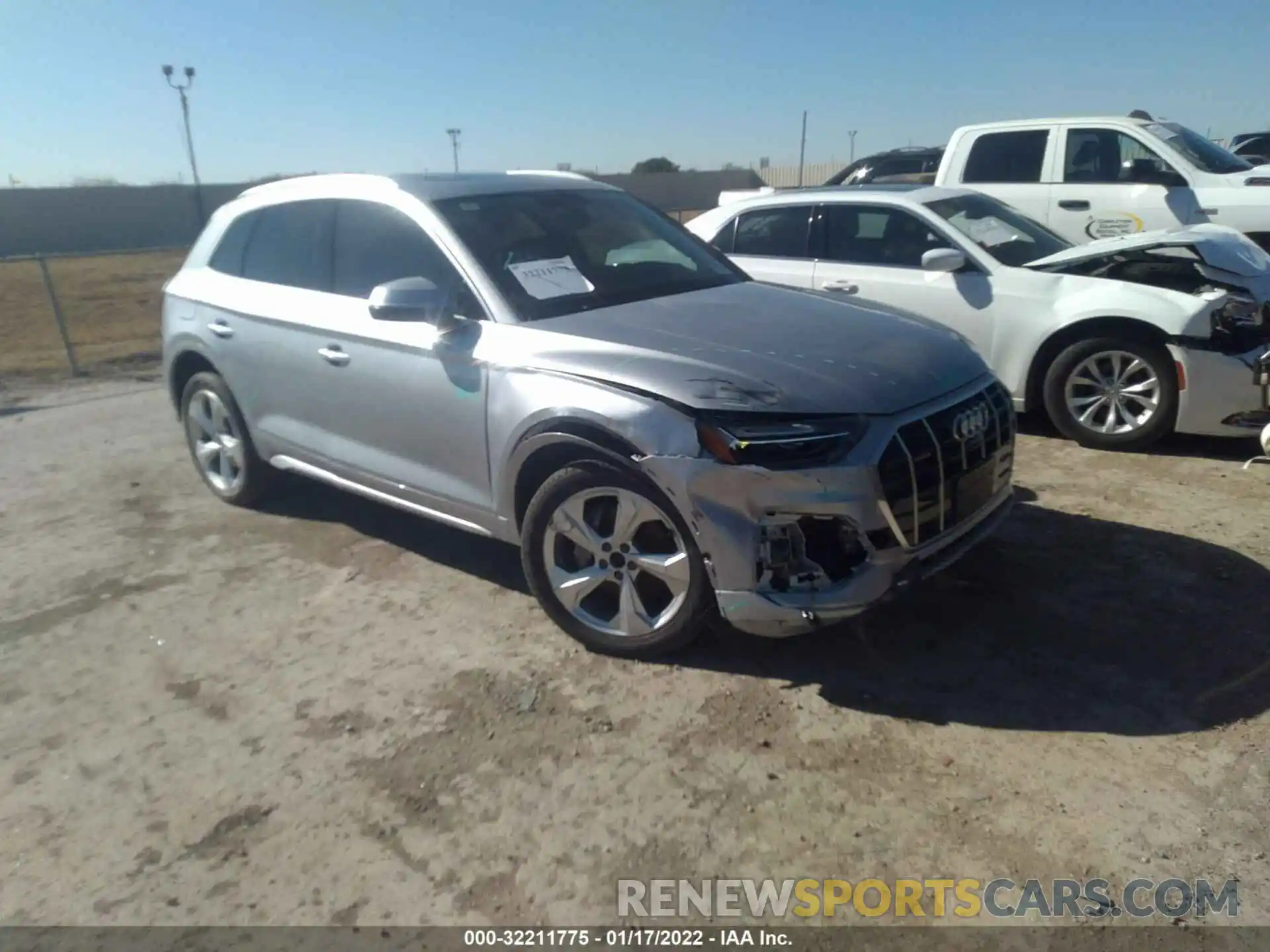 1 Фотография поврежденного автомобиля WA1BAAFY2M2114580 AUDI Q5 2021