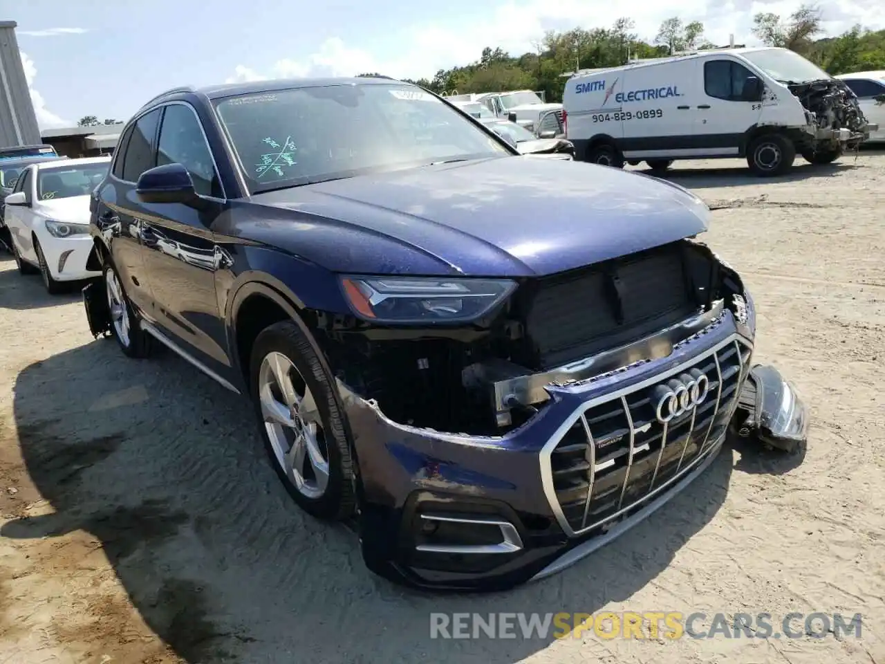 1 Photograph of a damaged car WA1BAAFY2M2128107 AUDI Q5 2021