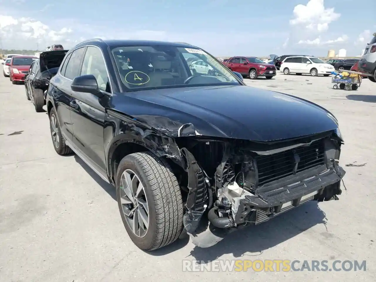 1 Photograph of a damaged car WA1BAAFY3M2073473 AUDI Q5 2021