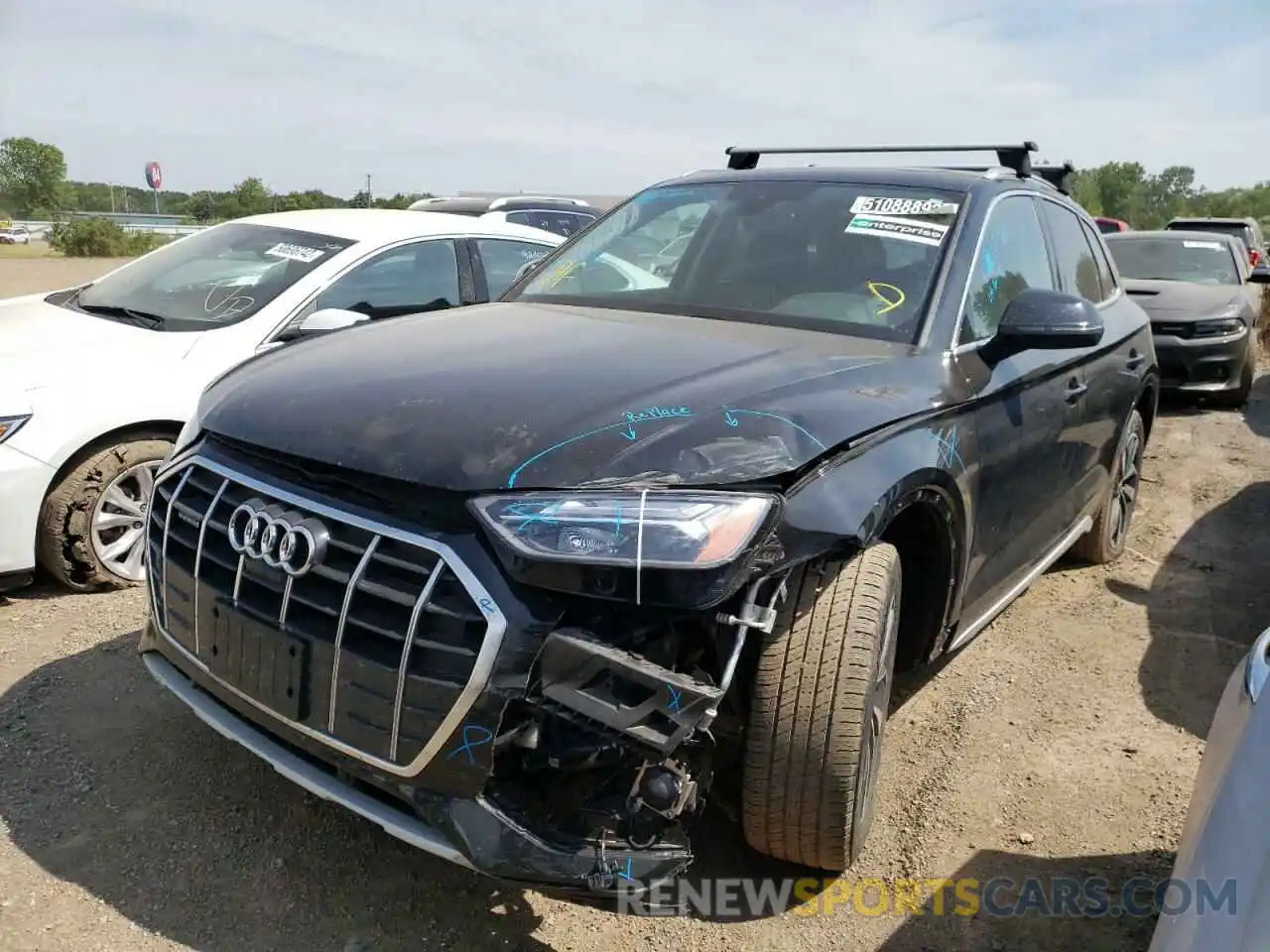 2 Photograph of a damaged car WA1BAAFY3M2107606 AUDI Q5 2021