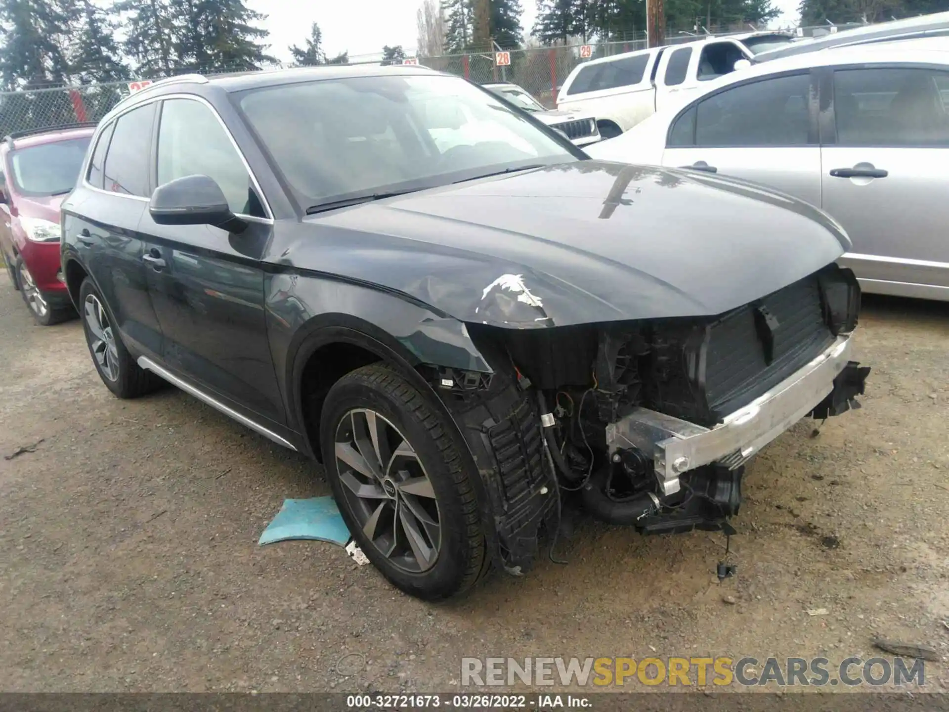 1 Photograph of a damaged car WA1BAAFY3M2108643 AUDI Q5 2021