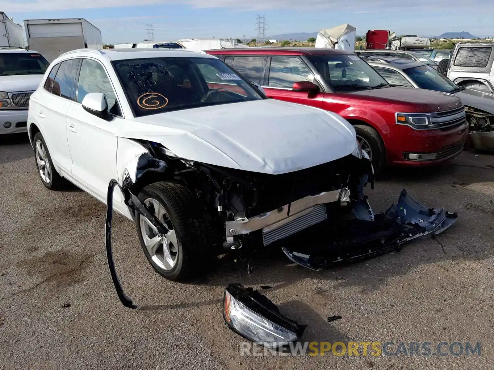 1 Photograph of a damaged car WA1BAAFY3M2141416 AUDI Q5 2021