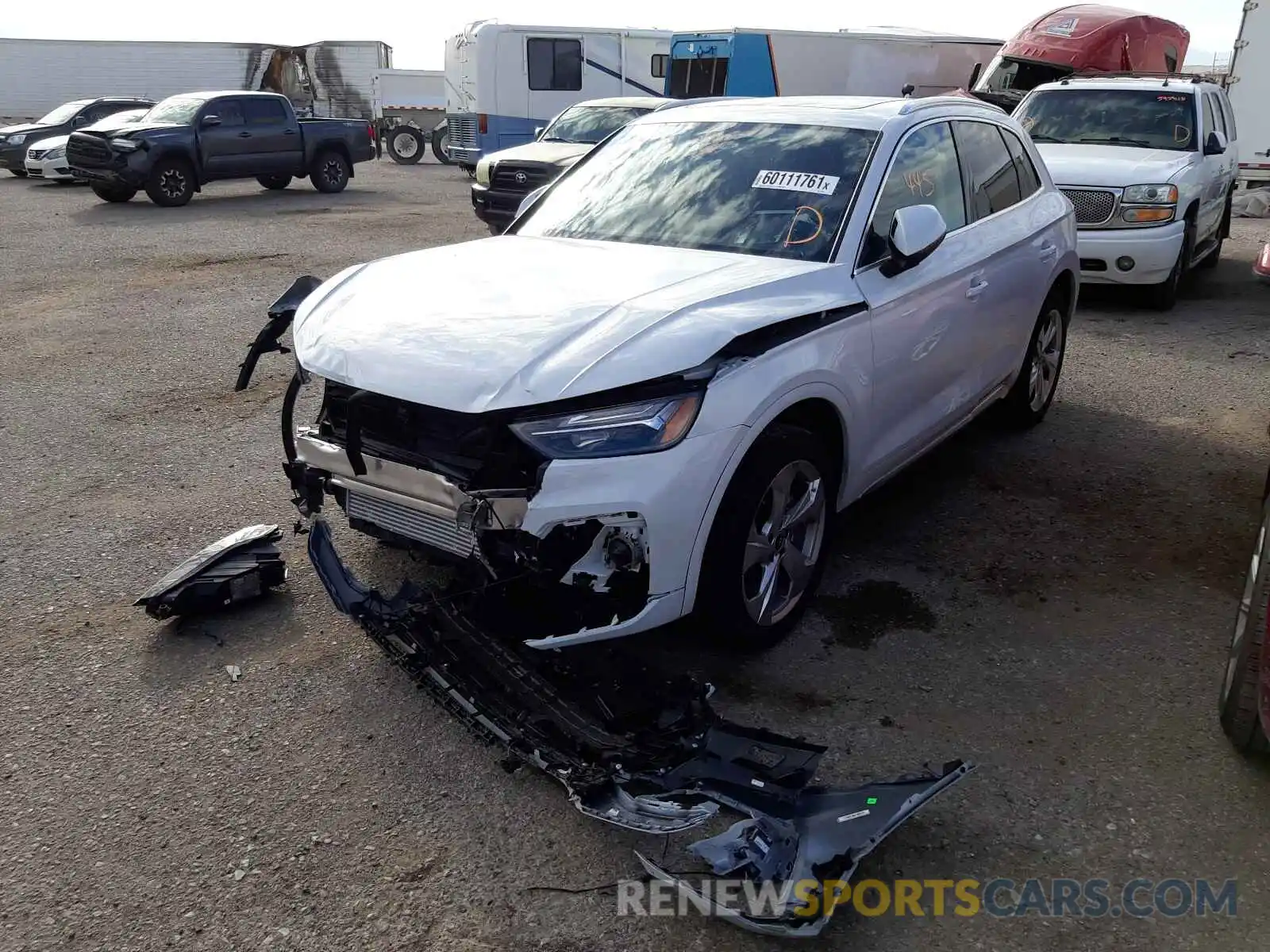 2 Photograph of a damaged car WA1BAAFY3M2141416 AUDI Q5 2021