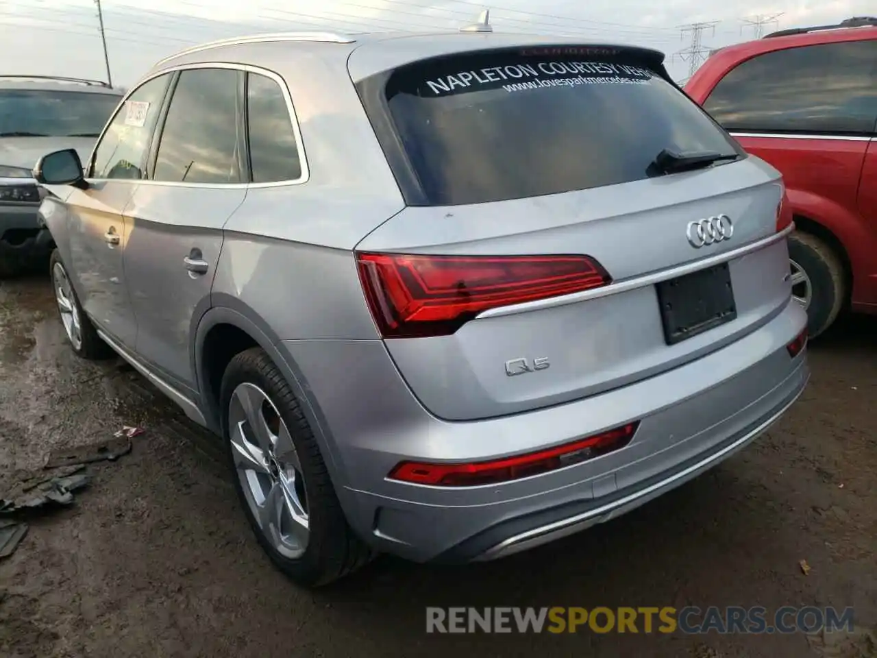 3 Фотография поврежденного автомобиля WA1BAAFY5M2007667 AUDI Q5 2021