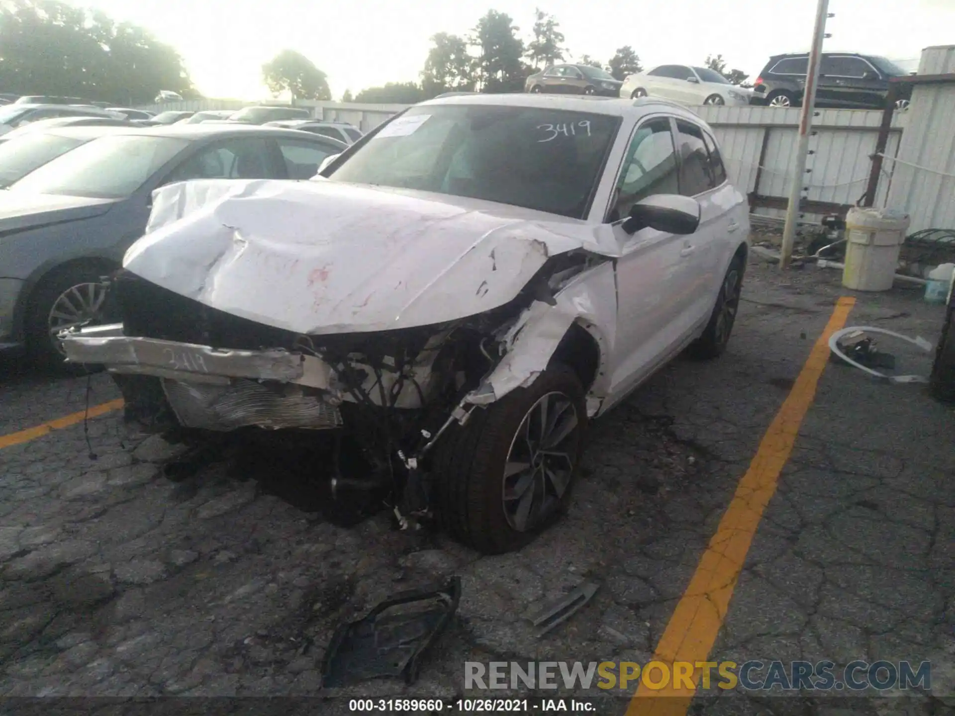 2 Photograph of a damaged car WA1BAAFY6M2033419 AUDI Q5 2021