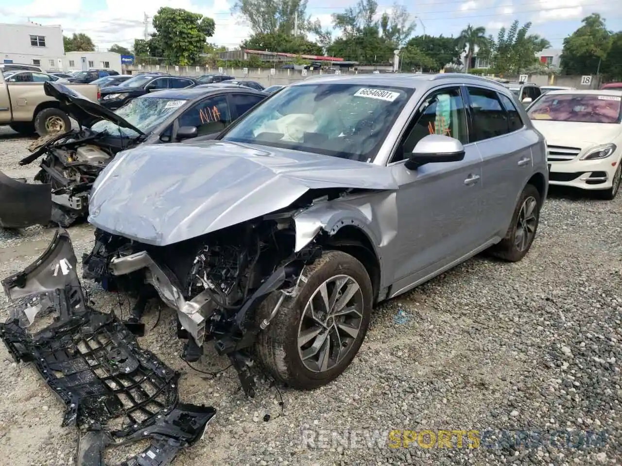 2 Фотография поврежденного автомобиля WA1BAAFY6M2051922 AUDI Q5 2021