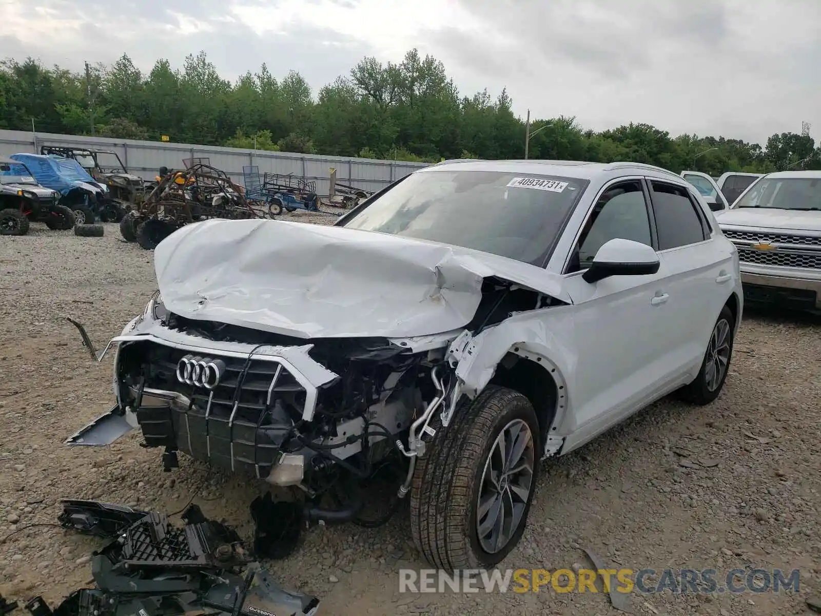 2 Photograph of a damaged car WA1BAAFY8M2051520 AUDI Q5 2021