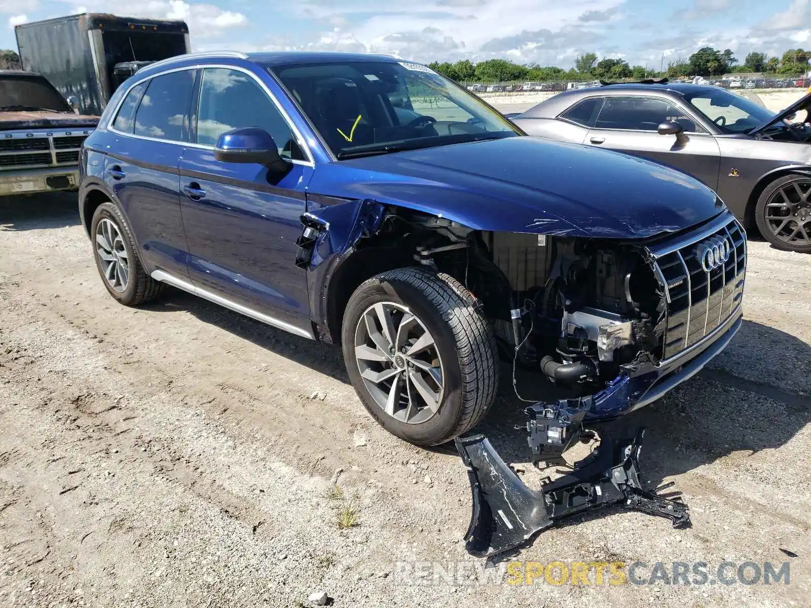 1 Фотография поврежденного автомобиля WA1BAAFY8M2095419 AUDI Q5 2021