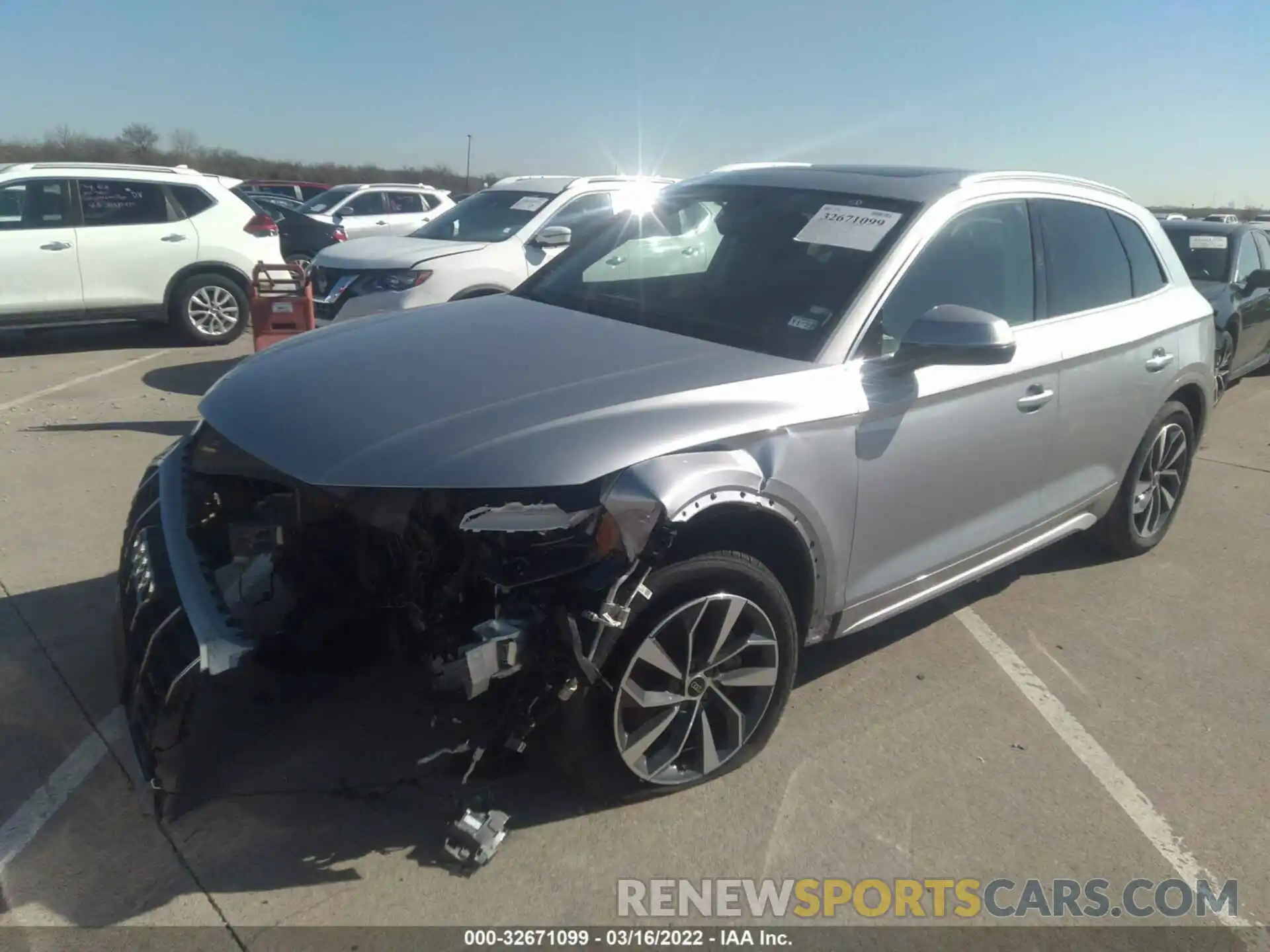 2 Photograph of a damaged car WA1BAAFY9M2019949 AUDI Q5 2021