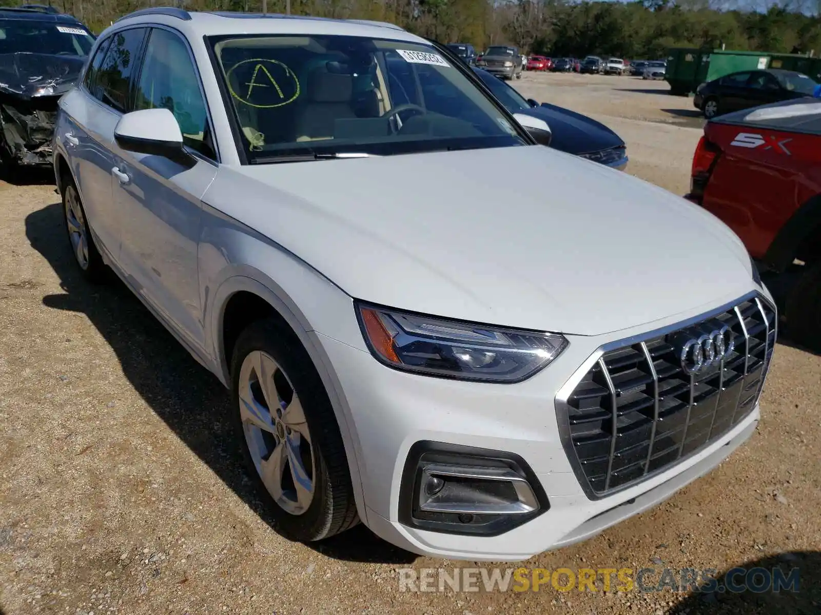 1 Photograph of a damaged car WA1BAAFYXM2012539 AUDI Q5 2021