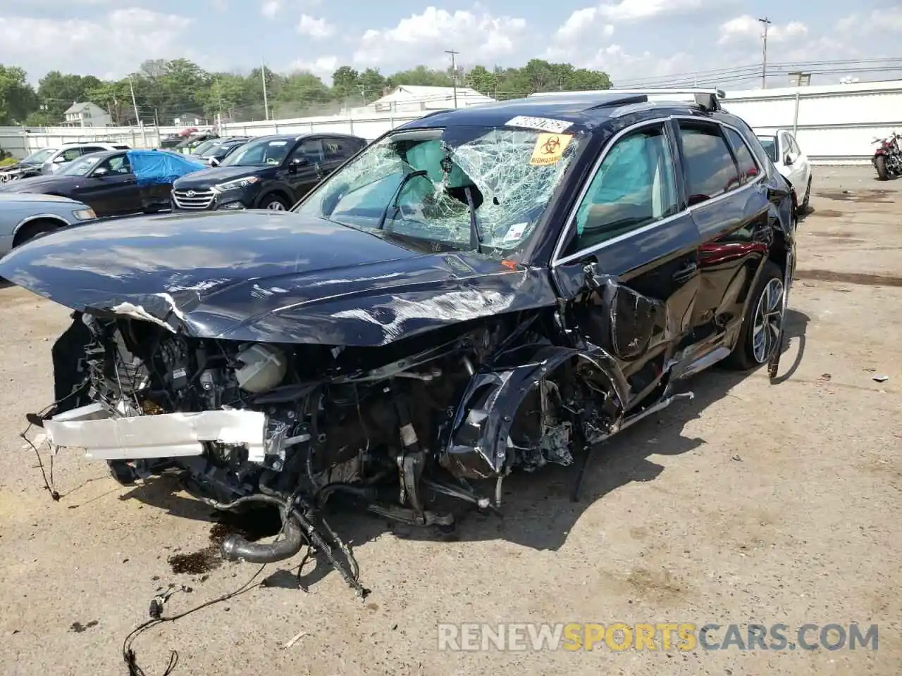 2 Photograph of a damaged car WA1BAAFYXM2022455 AUDI Q5 2021