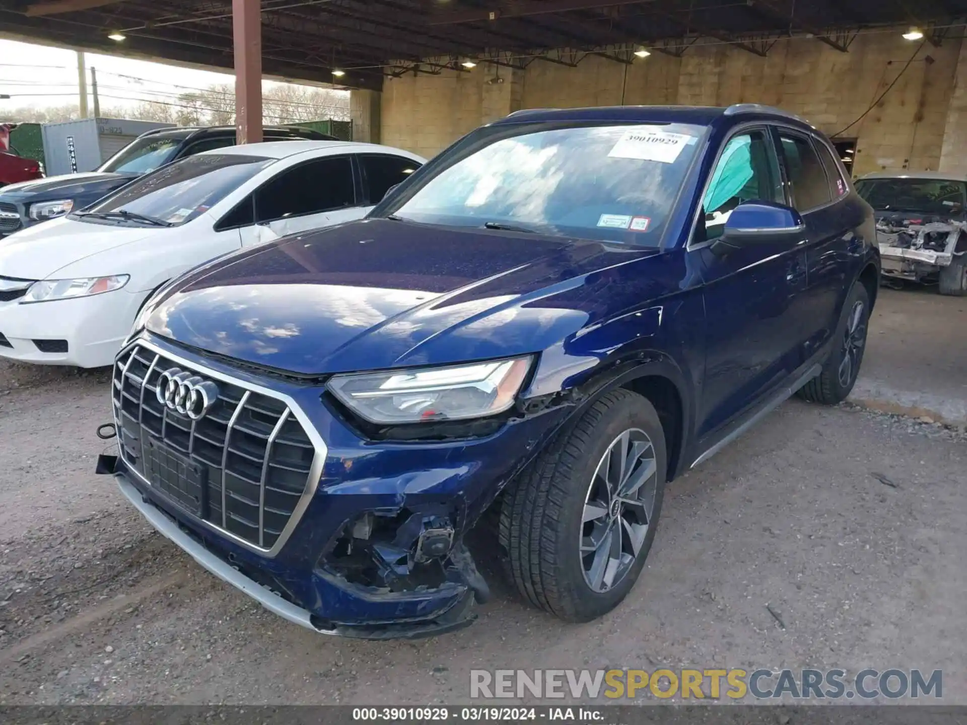 2 Фотография поврежденного автомобиля WA1BAAFYXM2032483 AUDI Q5 2021