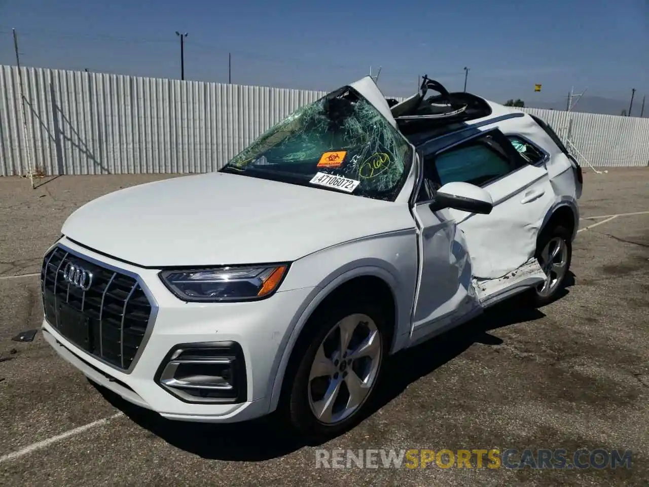 2 Photograph of a damaged car WA1BAAFYXM2042303 AUDI Q5 2021