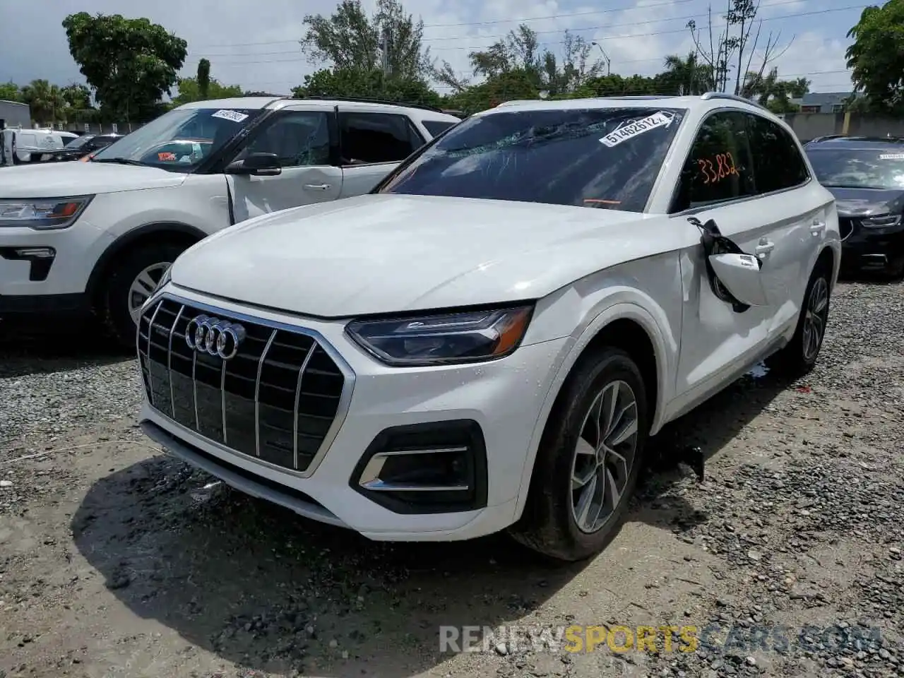 2 Фотография поврежденного автомобиля WA1BAAFYXM2051289 AUDI Q5 2021