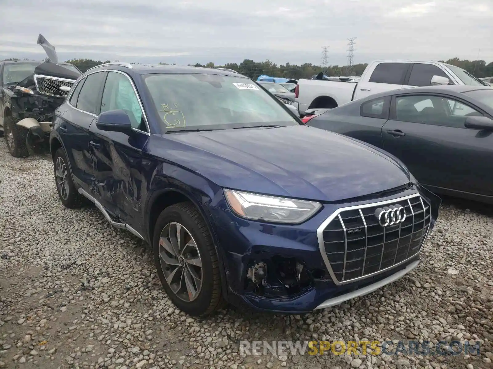 1 Фотография поврежденного автомобиля WA1BAAFYXM2078153 AUDI Q5 2021