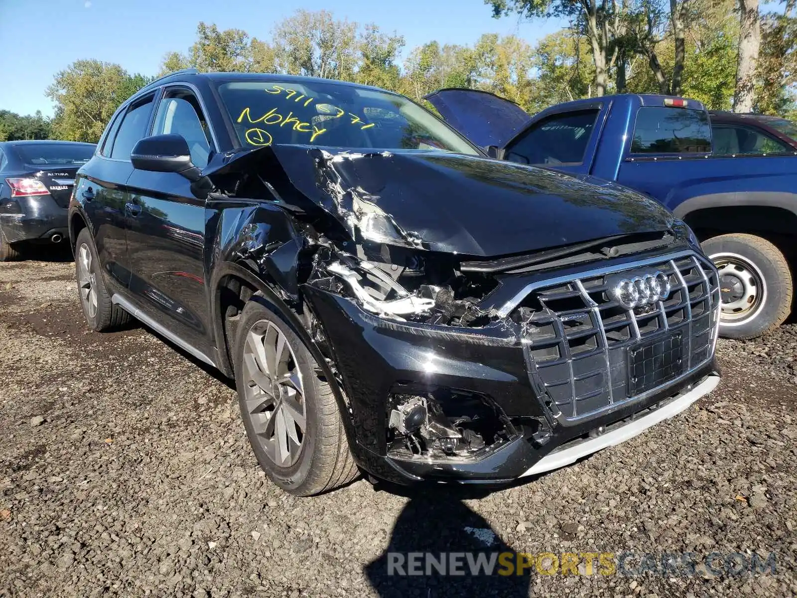 1 Photograph of a damaged car WA1BAAFYXM2091534 AUDI Q5 2021