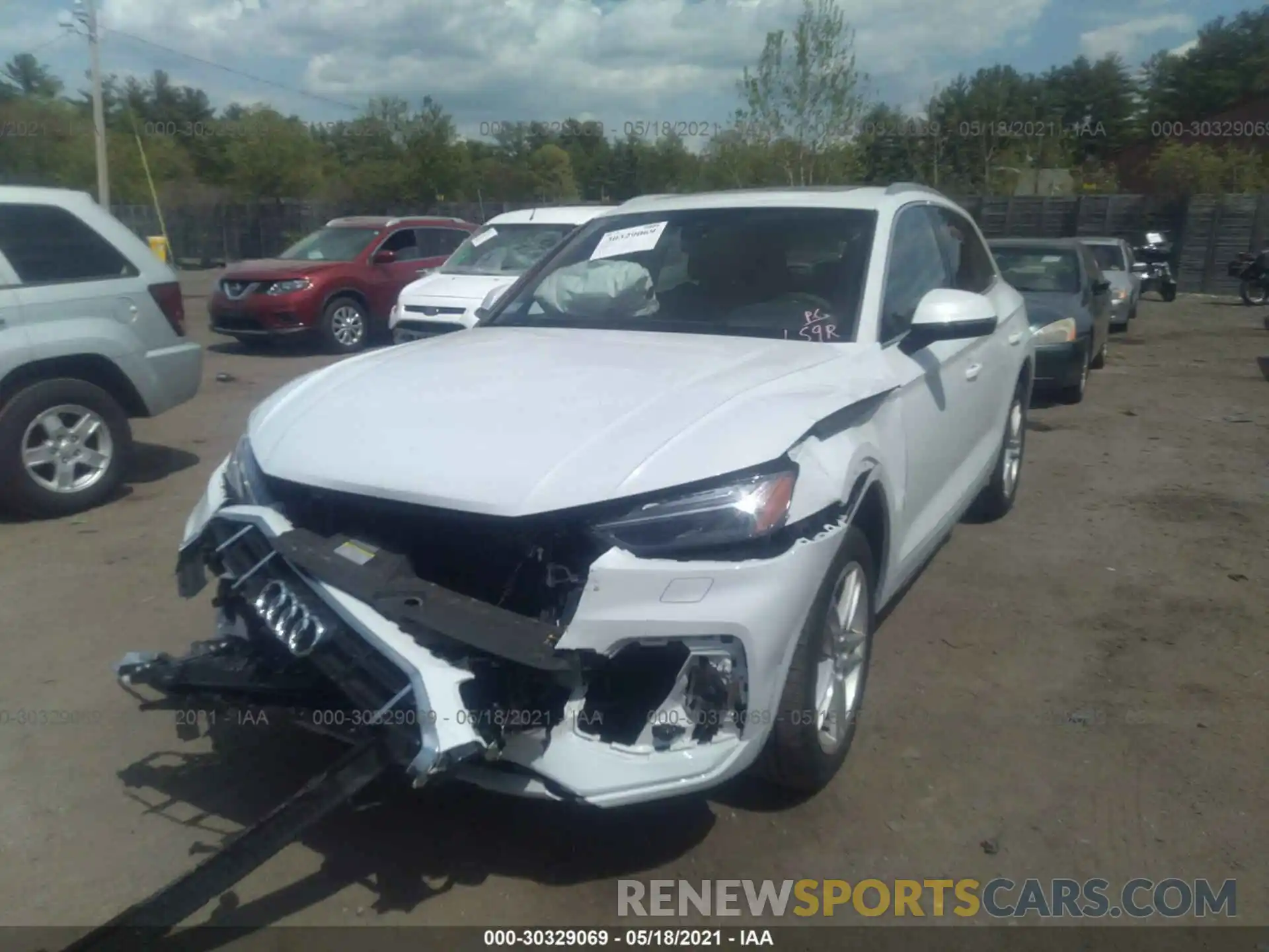 2 Photograph of a damaged car WA1CAAFY5M2015062 AUDI Q5 2021