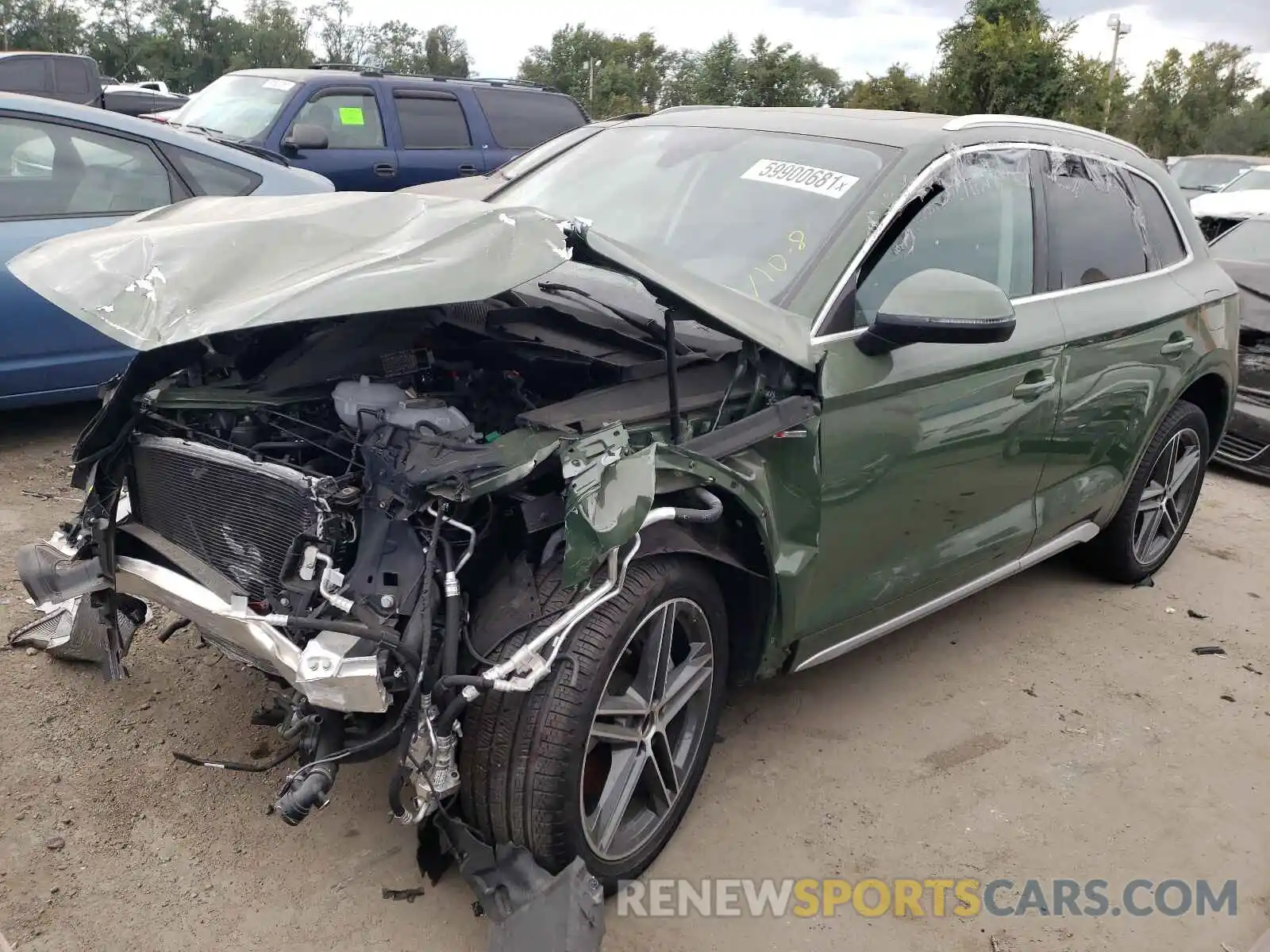 2 Photograph of a damaged car WA1E2AFY1M2048596 AUDI Q5 2021