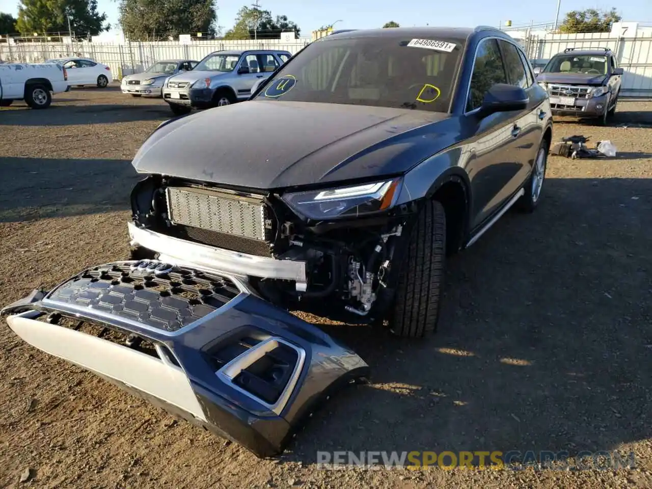 2 Photograph of a damaged car WA1E2AFY5M2055860 AUDI Q5 2021