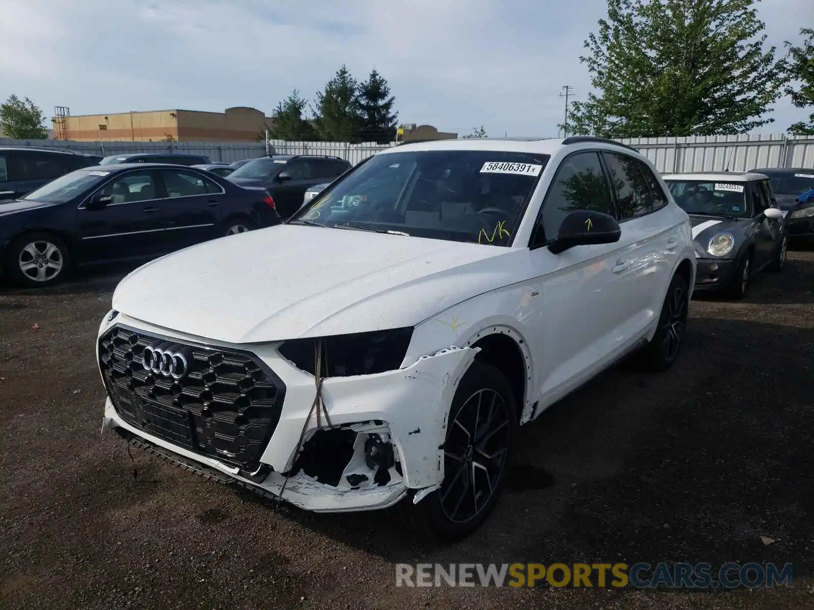 2 Фотография поврежденного автомобиля WA1EAAFY3M2082204 AUDI Q5 2021