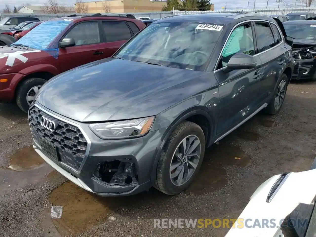 2 Фотография поврежденного автомобиля WA1EAAFY7M2107444 AUDI Q5 2021