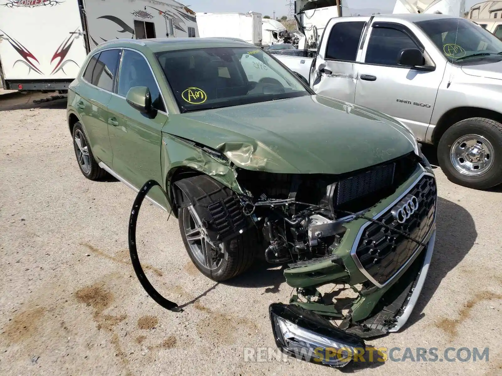 1 Photograph of a damaged car WA1F2AFY9M2005595 AUDI Q5 2021