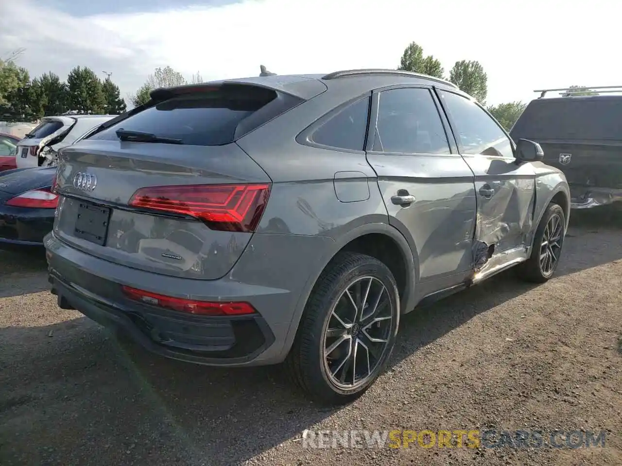 4 Фотография поврежденного автомобиля WA14AAFY7N2077536 AUDI Q5 2022